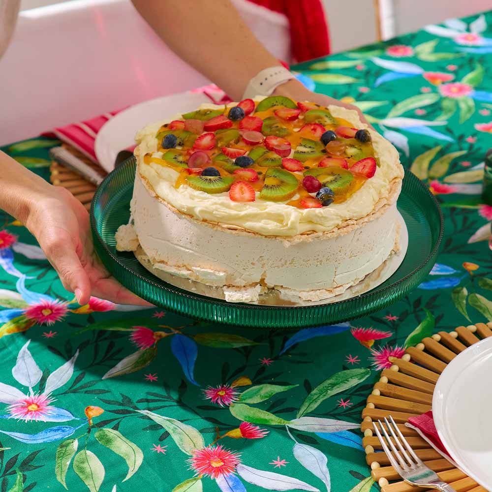 Annabel Trends Cake Stand Green Rib
