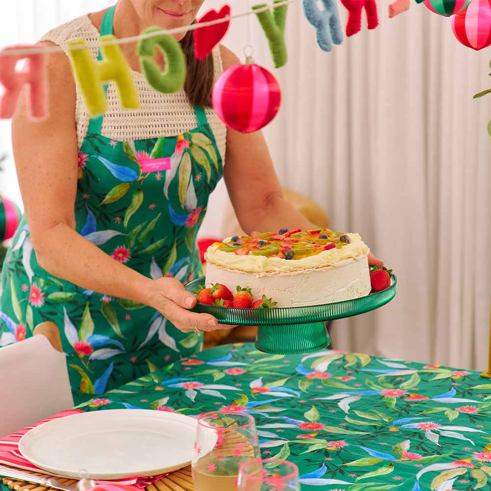 Annabel Trends Cake Stand Green Rib