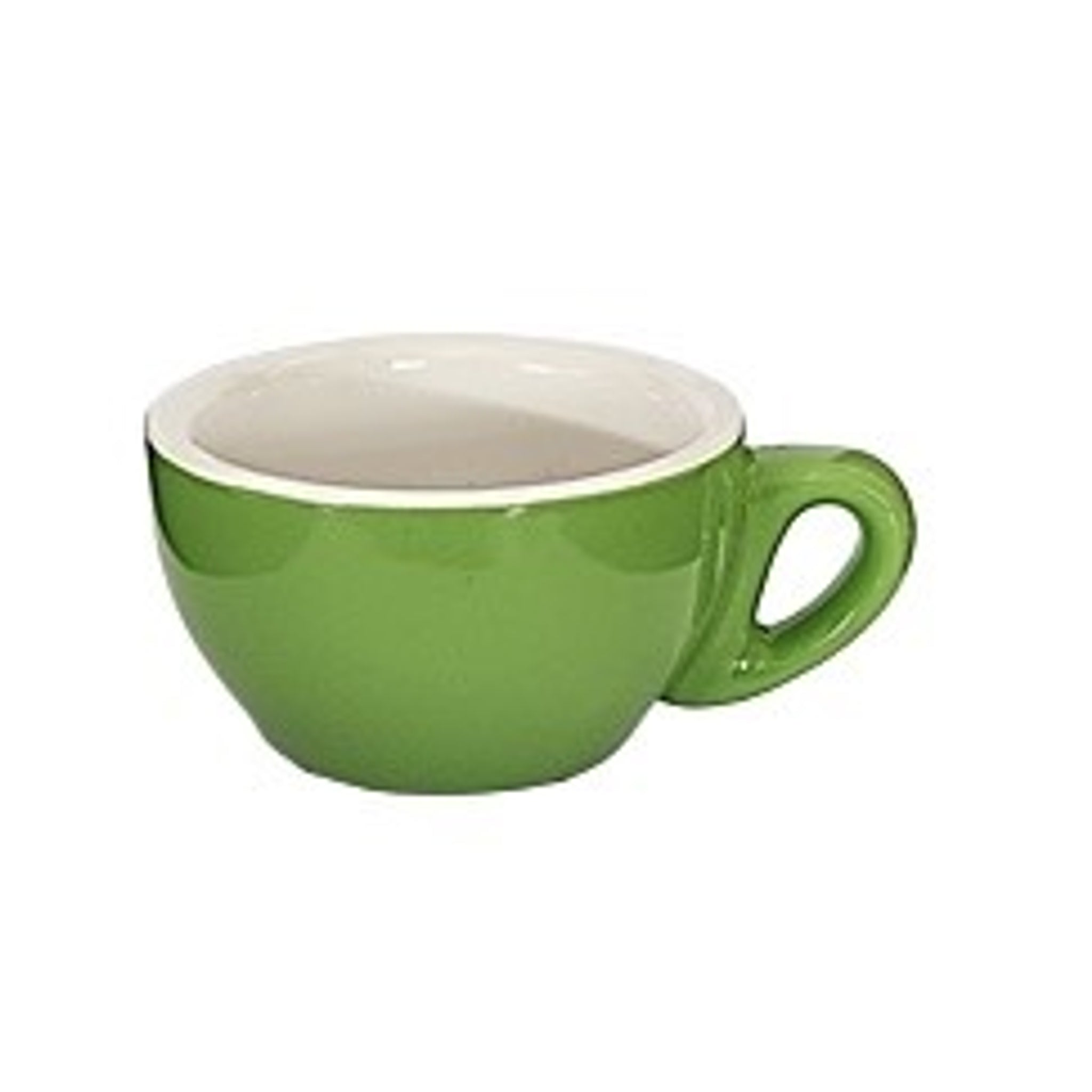 Incasa Cappuccino Cup Green (200ml) 6 Pack