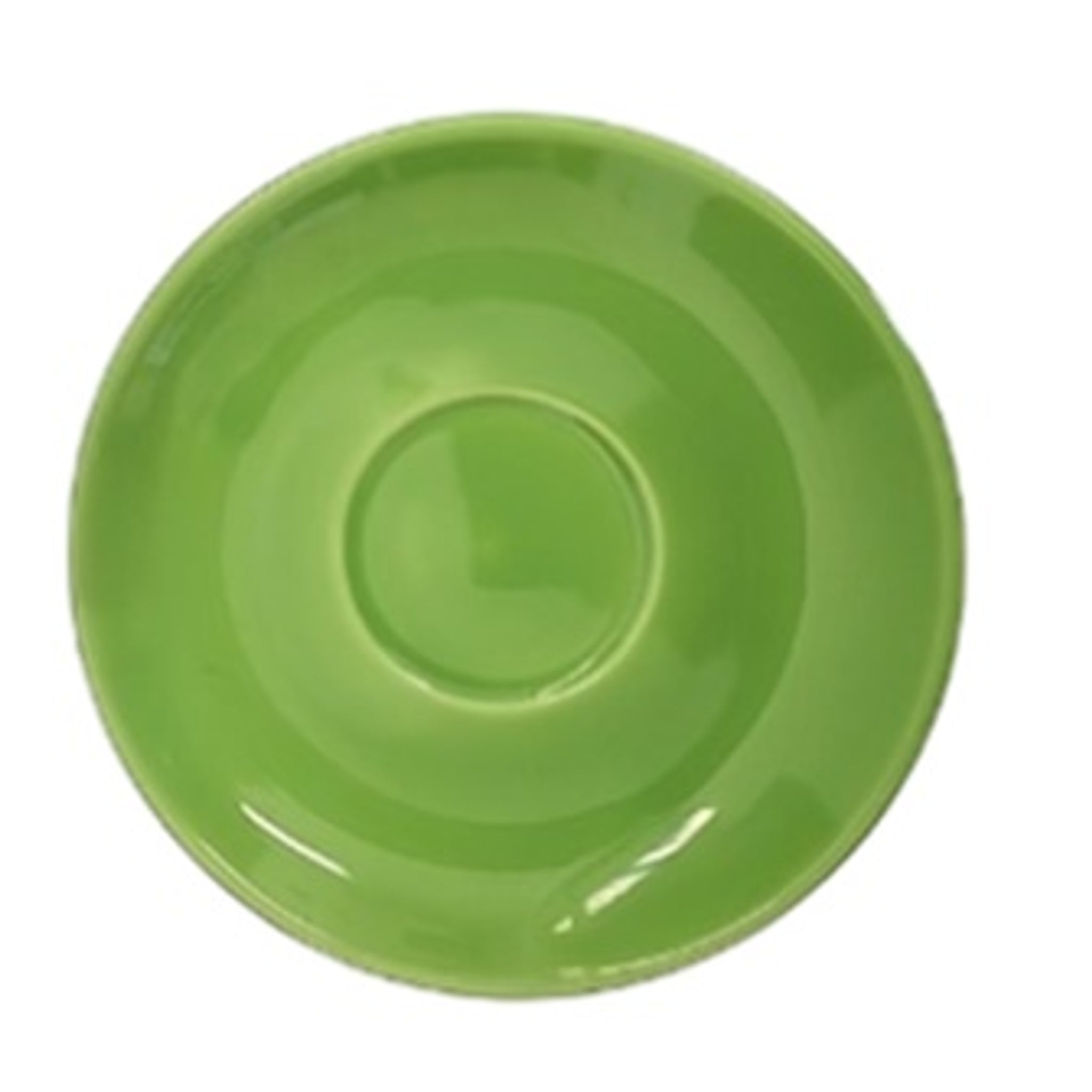 Incasa Tulip Cappuccino Saucer Green (200ml) 6 Pack