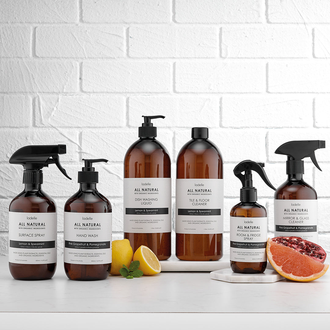 Ladelle All Natural 500ml Mirror & Glass Cleaner Grapefruit & Pomegranate