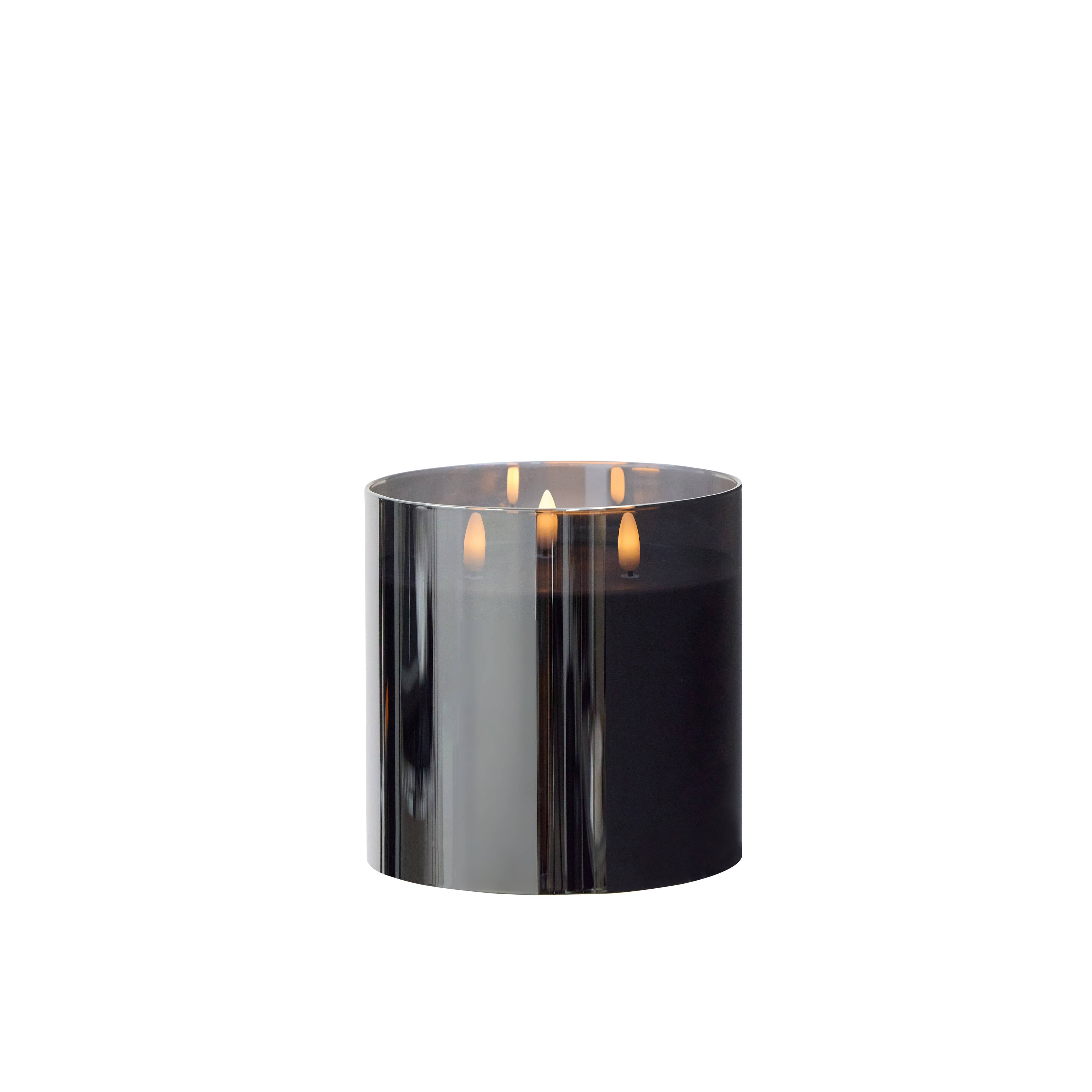 Rogue Glass Triflame Candle Black 15cm