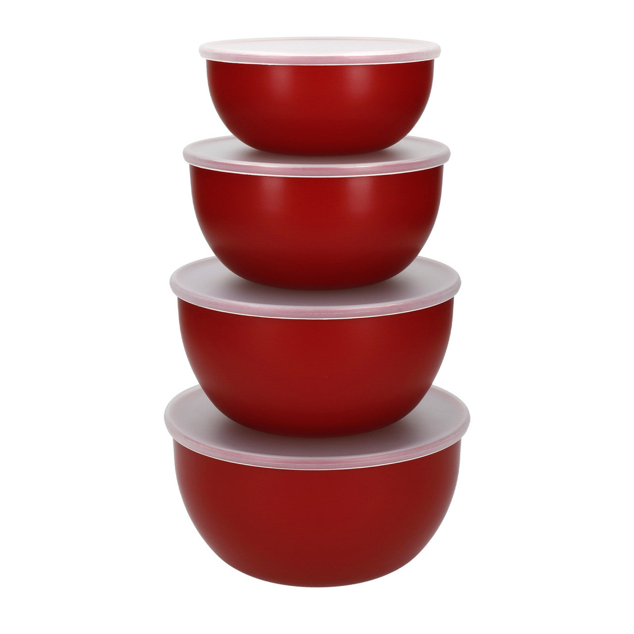 KitchenAid 4 Piece Meal Prep Bowl Set with Lids (Empire Red)