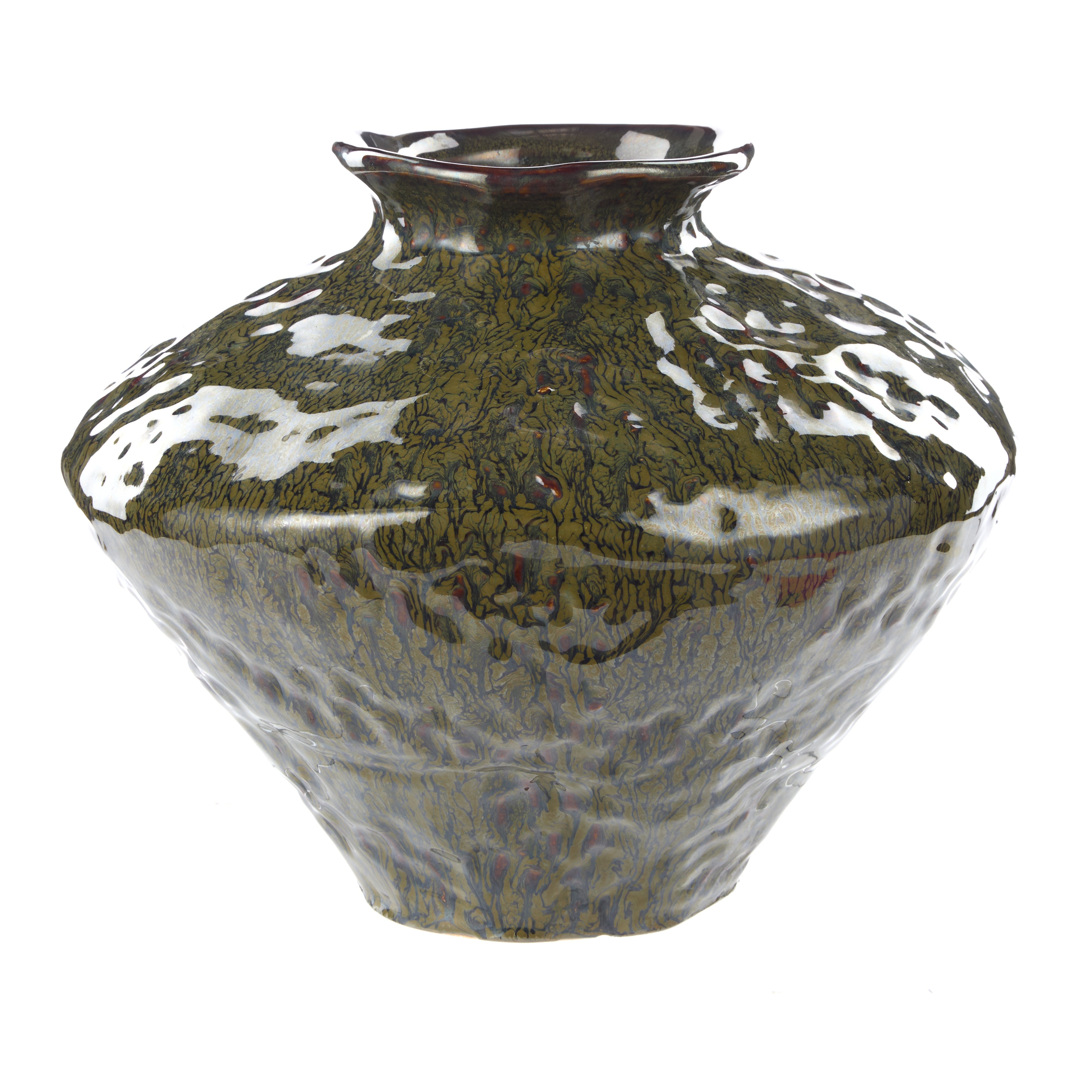 Amalfi Silva Ceramic Vase Medium Green