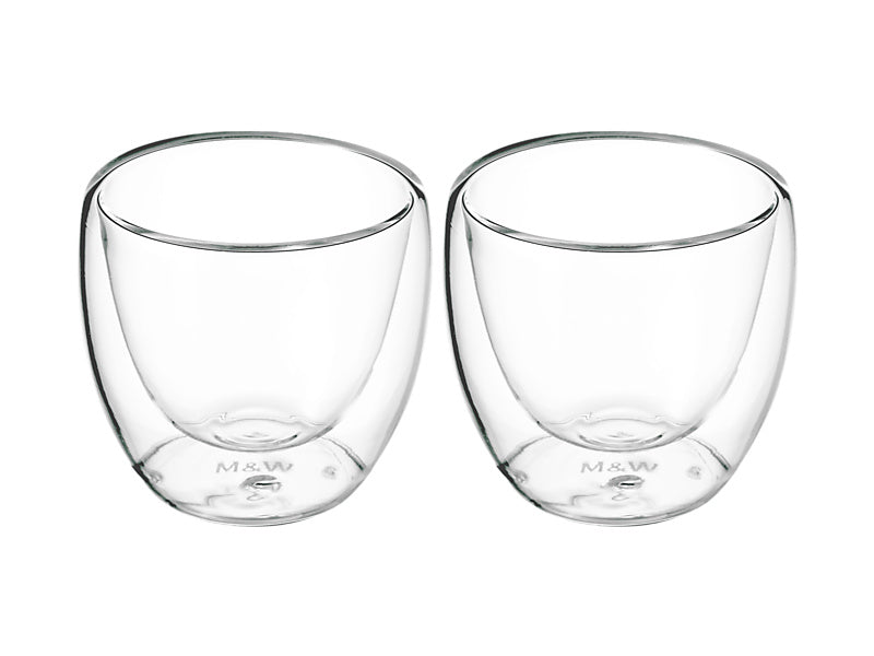 Maxwell & Williams Blend Double Wall Espresso Cup 80ml Clear 2 Piece