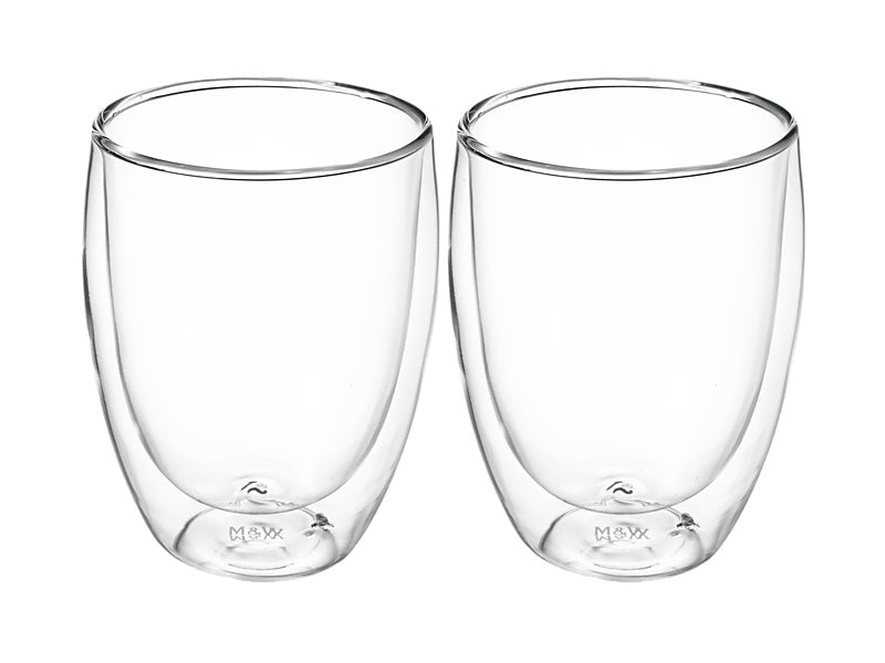 Maxwell & Williams Blend Double Wall Cup 350ml Clear 2 Piece
