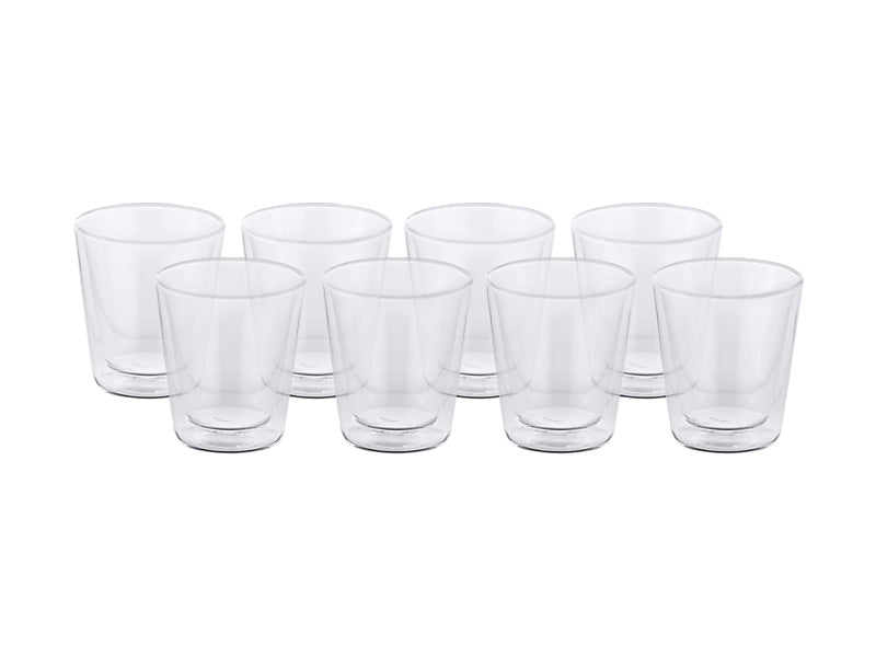 Maxwell & Williams Blend Double Wall Conical Cup Clear 200ml 8 Piece