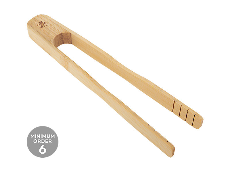 Maxwell & Williams Evergreen Bamboo Toast Tongs Natural 21cm