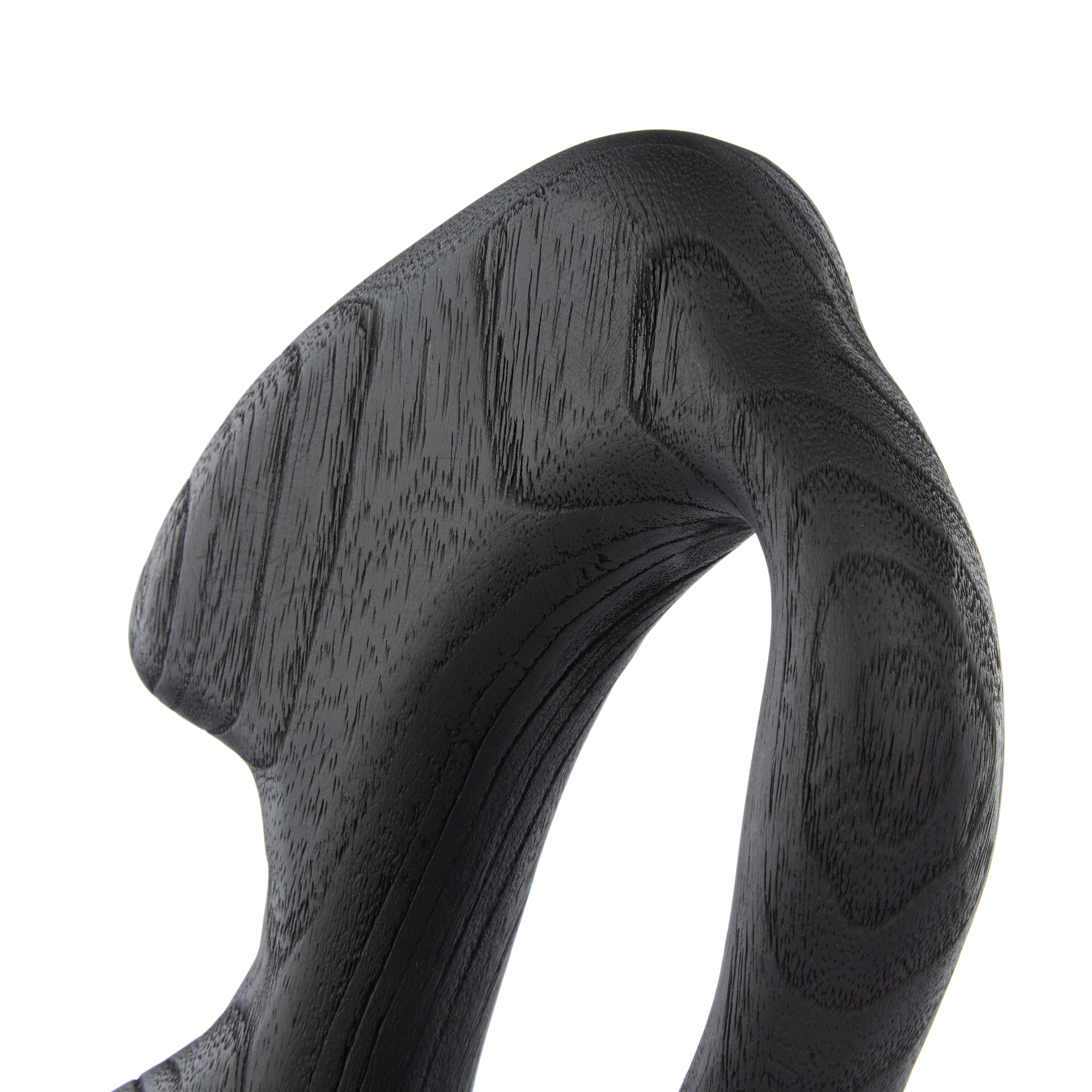 Amalfi Picton Abstract Timber Sculpture Black