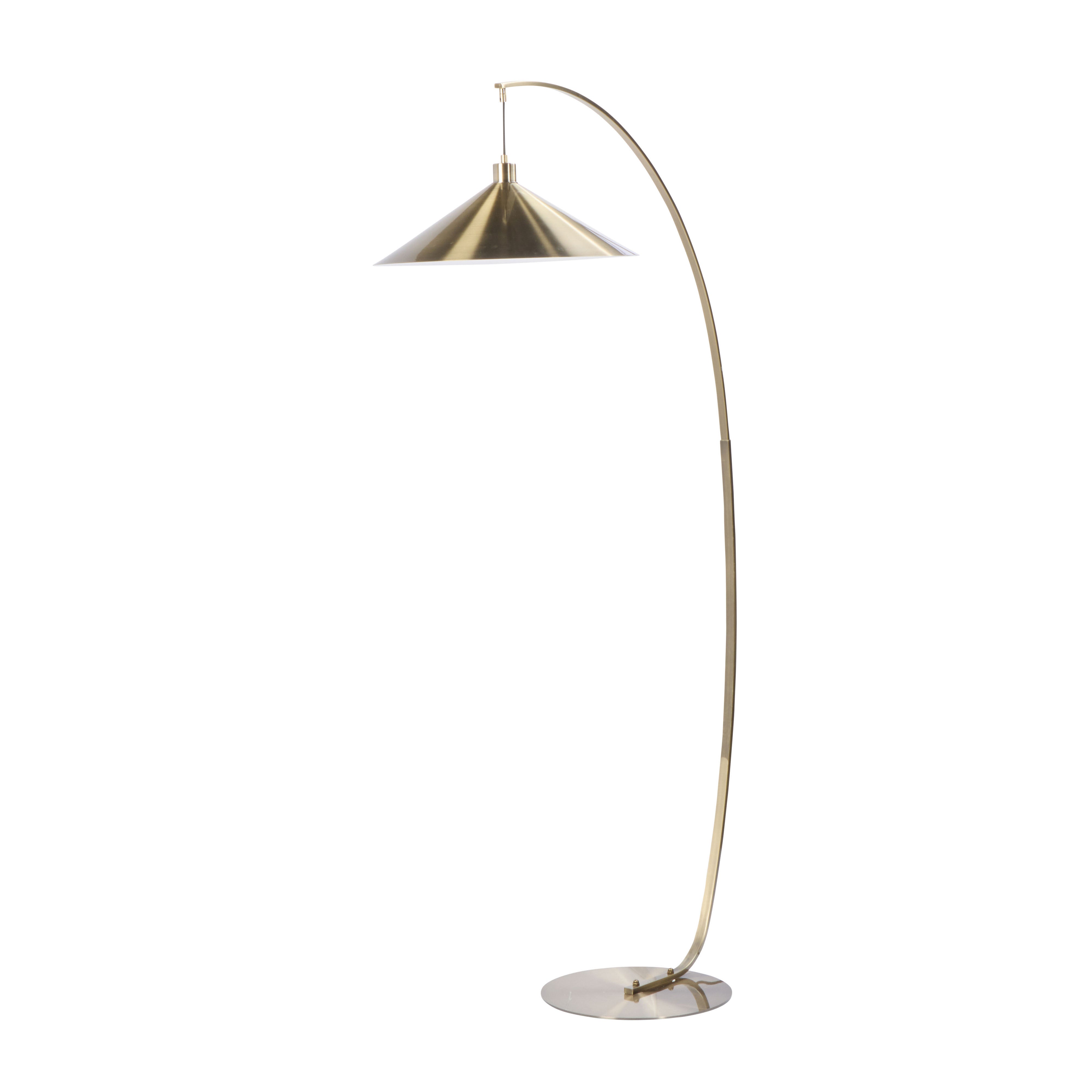 Amalfi Zavi Floor Lamp Antique Brass
