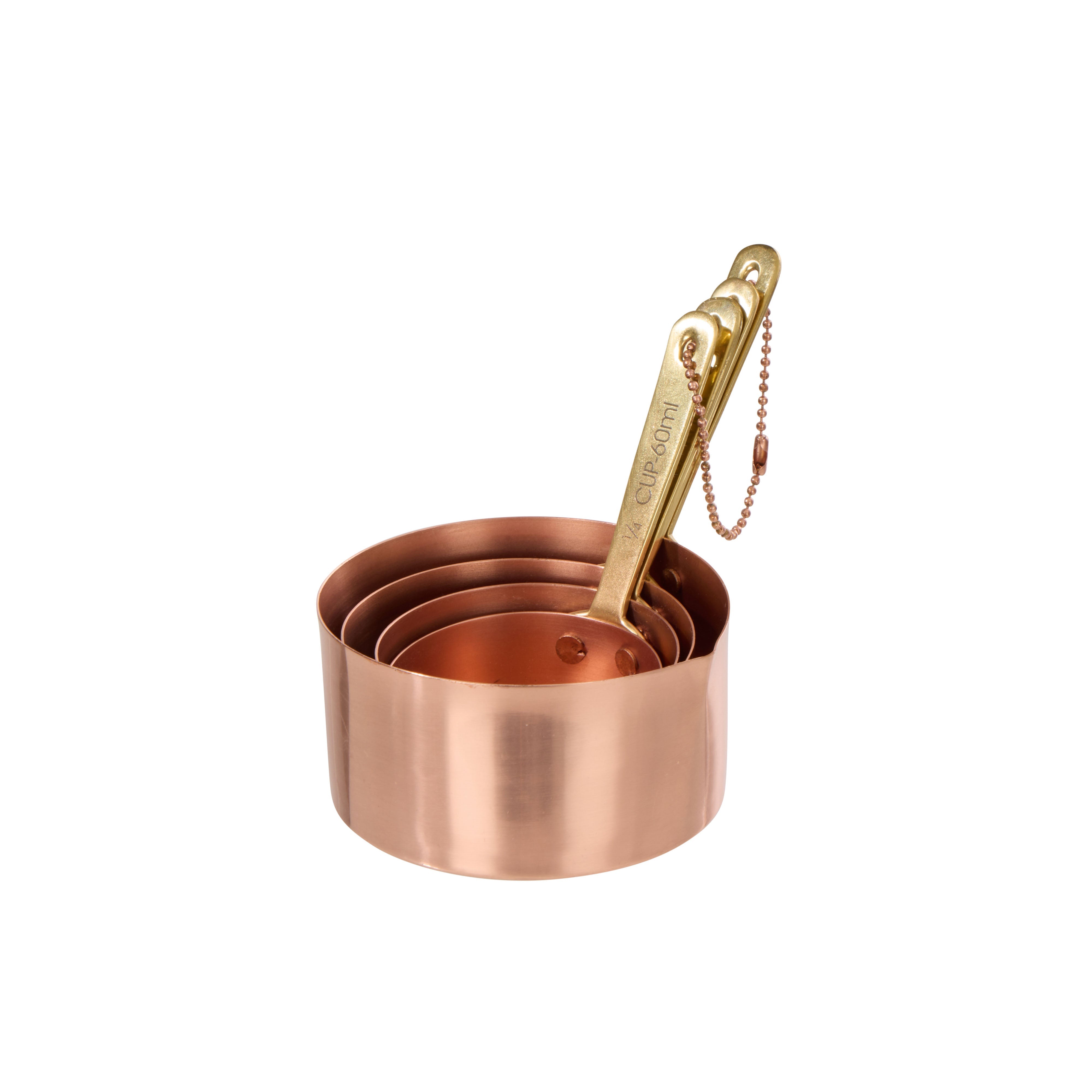Davis & Waddell Heritage Copper & Brass Measuring Cup Set