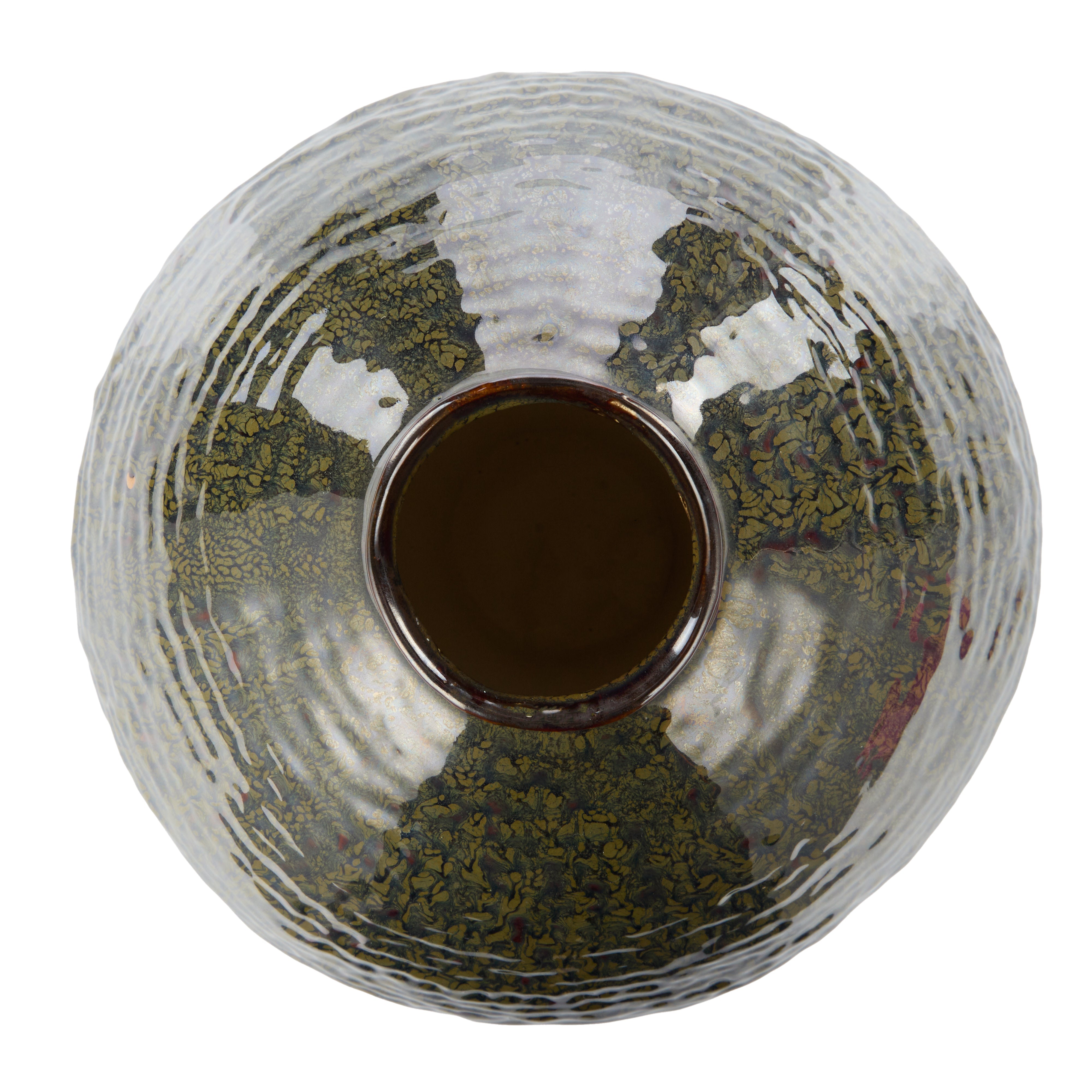 Amalfi Silva Ceramic Vase Large Green