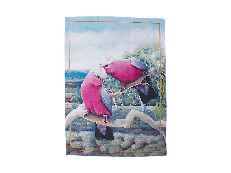 Maxwell & Williams Birds of Australia KC 10yr Anniversary Tea Towel Galah 50 x 70cm