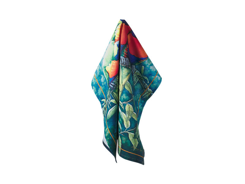 Maxwell & Williams Birds of Australia KC 10yr Anniversary Tea Towel Lorikeet 50 x 70cm