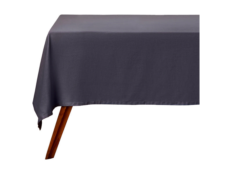 Maxwell & Williams Cotton Classics Rectangular Tablecloth Slate Charcoal 230 x 150cm