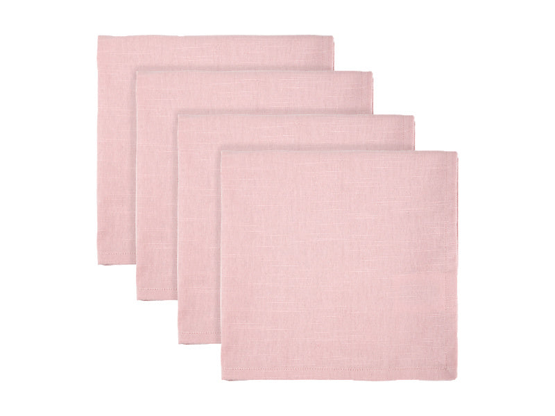 Maxwell & Williams Cotton Classics Cotton Napkin 45 x 45cm Rose 4 Piece