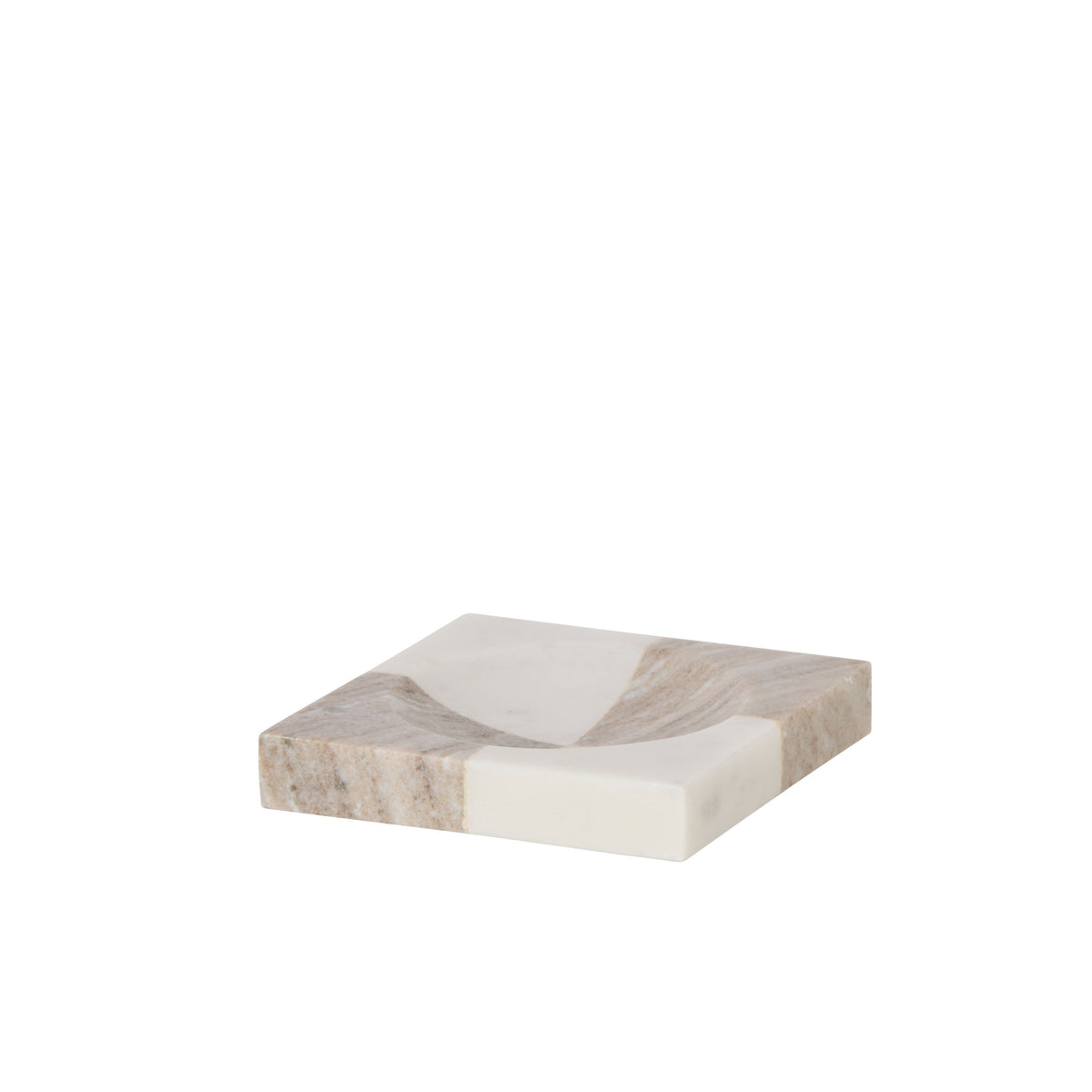 Amalfi Sachi Check Dish White & Beige