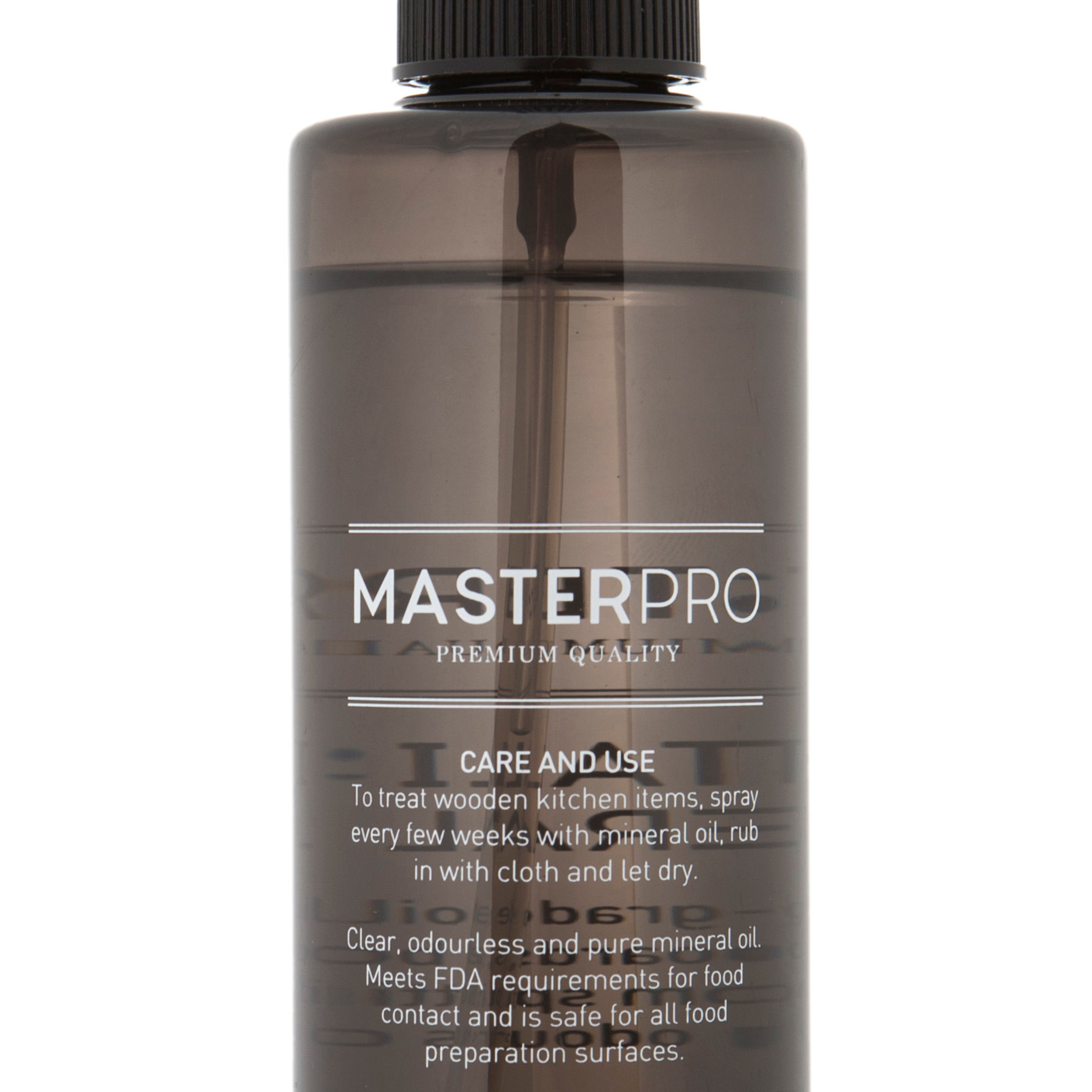 MasterPro Food Grade Revitalising Mineral Oil Clear & Black 200ml