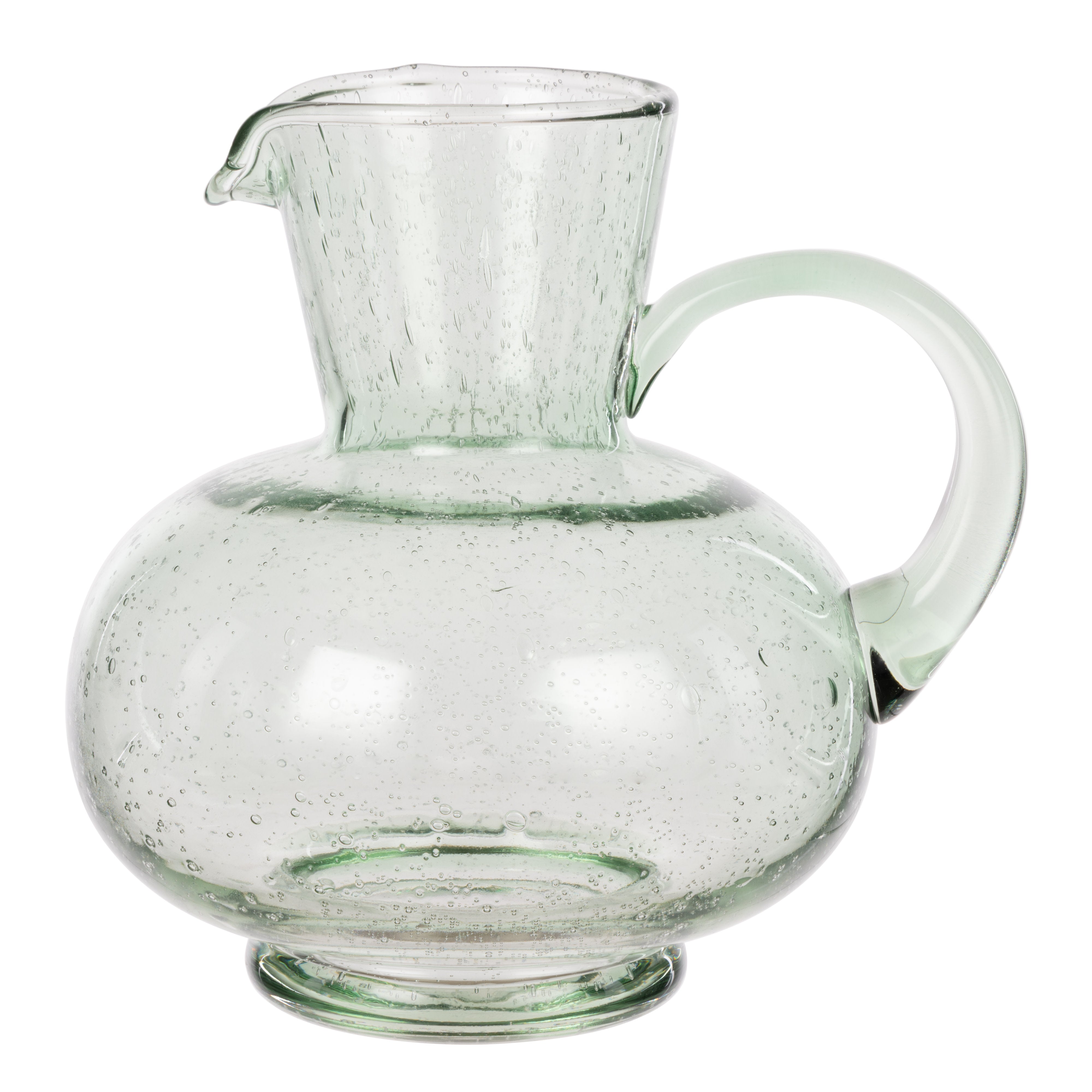 Davis & Waddell Saltara Bubble Glass Jug 1.7L Green