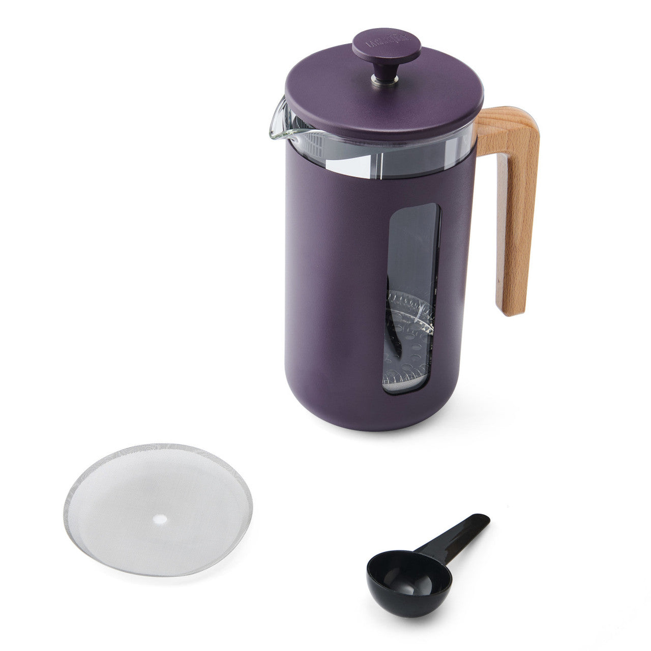 La Cafetière Pisa Stainless Steel Cafetière 8 Cup / 1L (Purple)