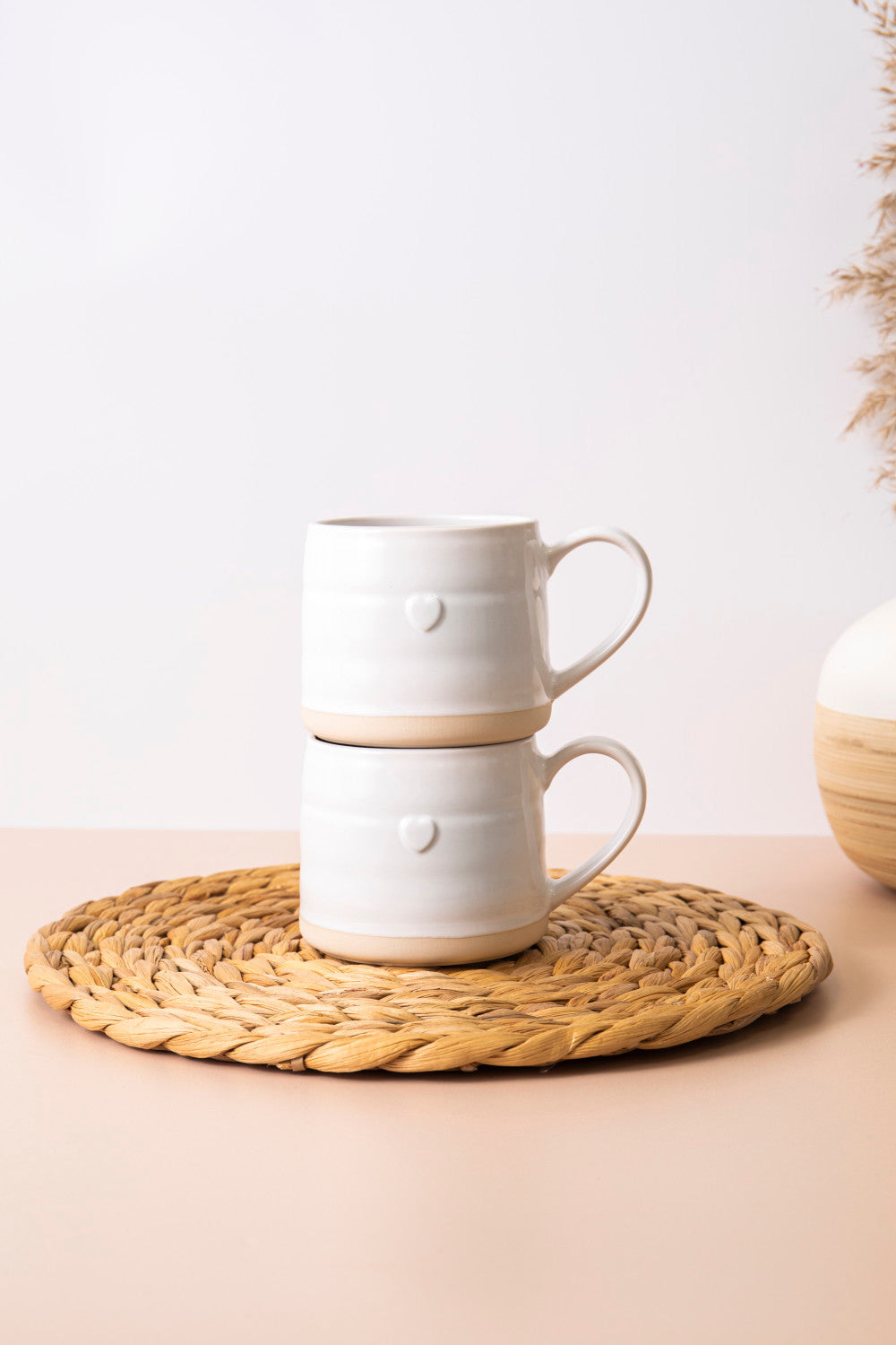 Mikasa Stoneware Cosy Mug Set 2 Piece 380ml (Heart)