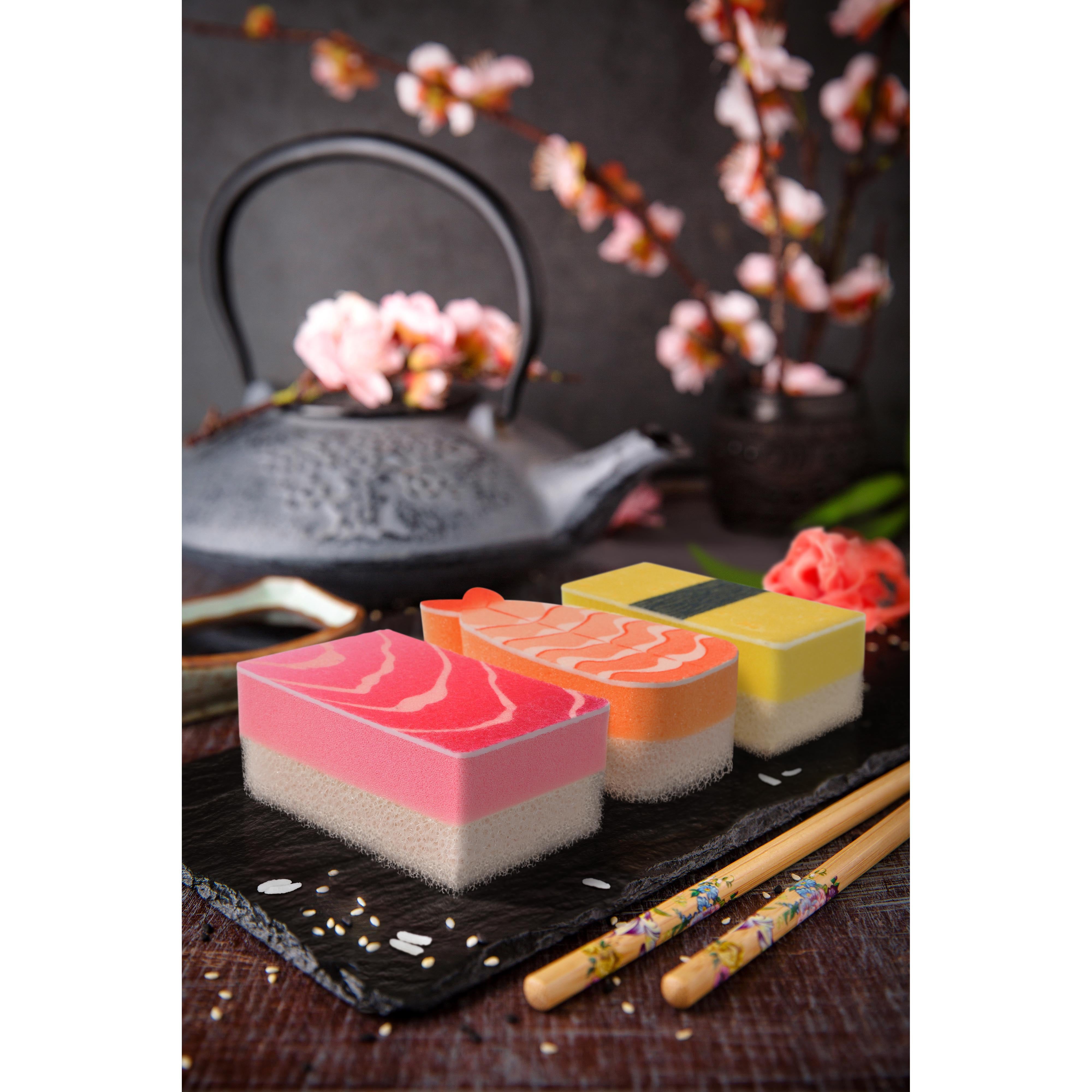 Fred Washabi Sponges 3 Piece Set Multi-Coloured