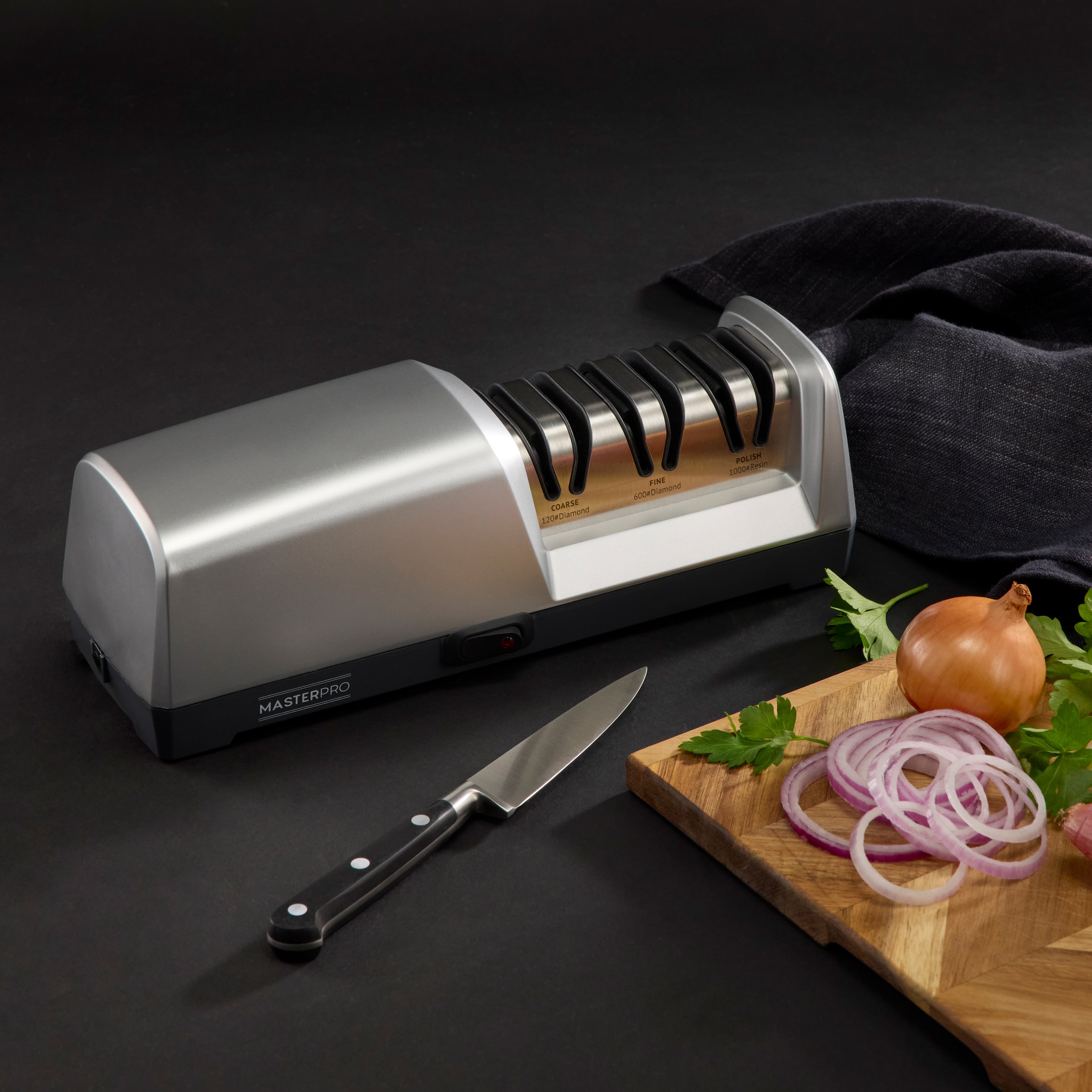MasterPro 3 Stage Precision Electric Knife Sharpener