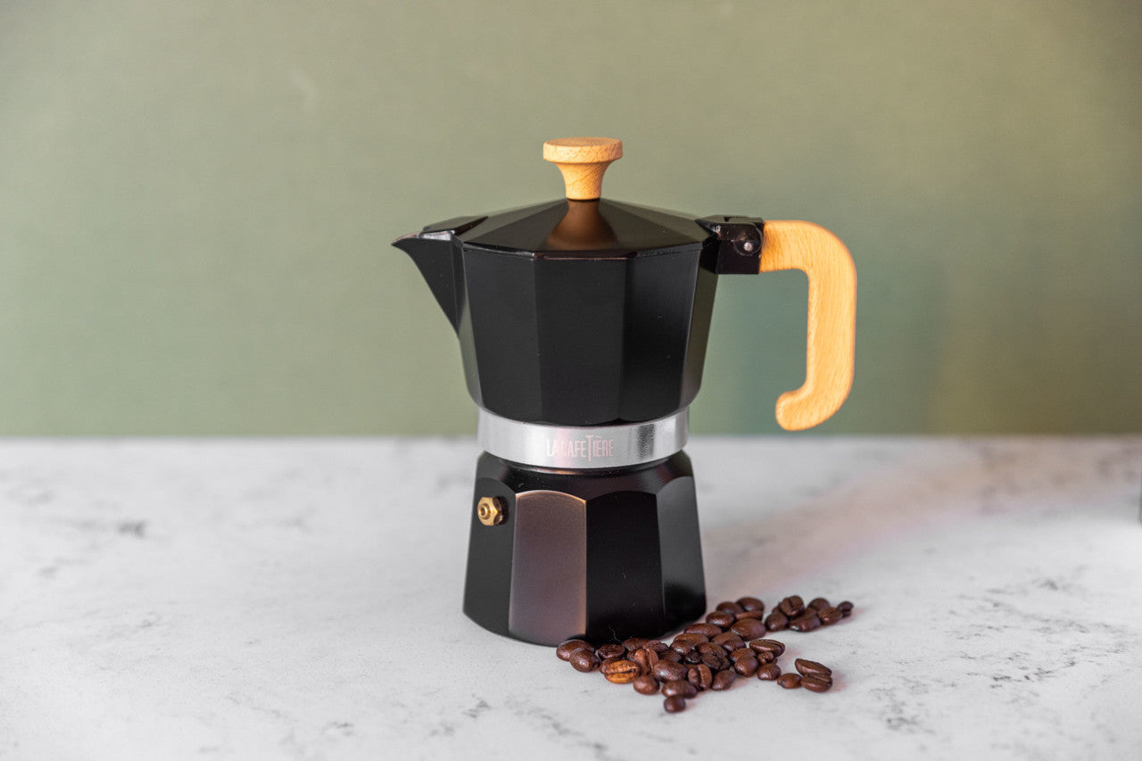 La Cafetière Venice Aluminium Espresso Maker 3 Cup / 150ml (Black)