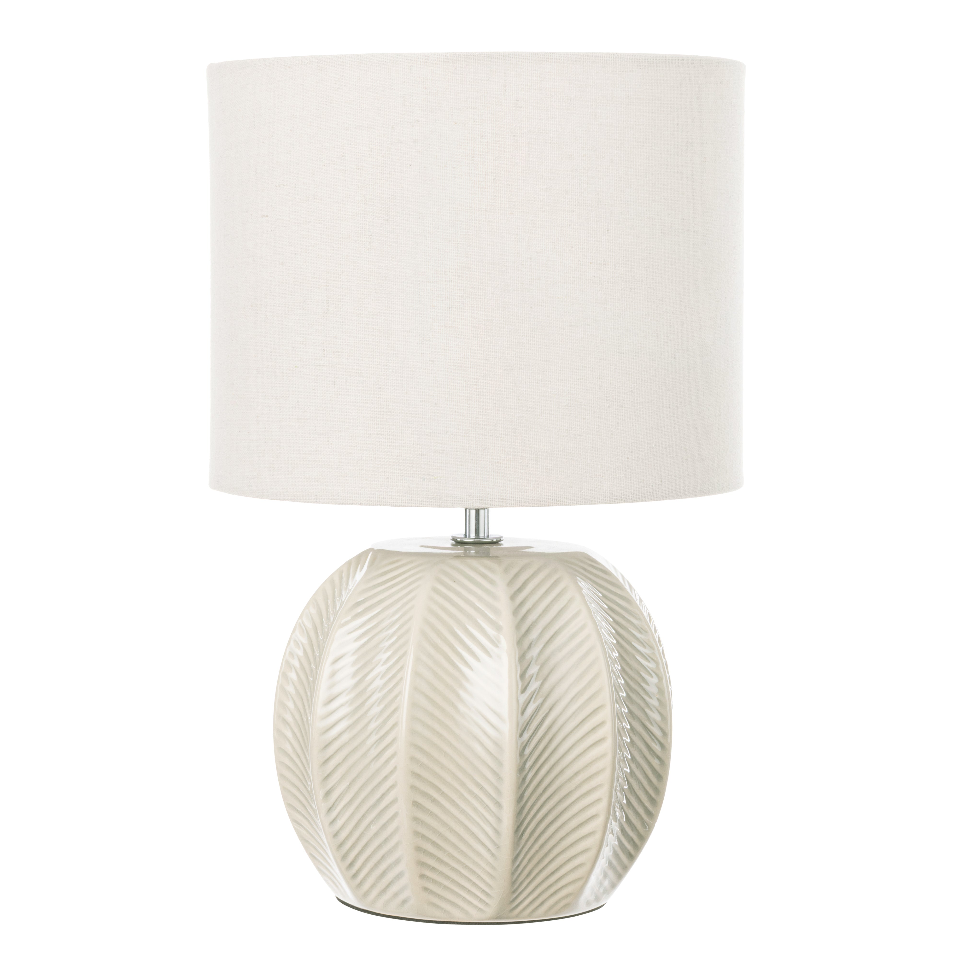 Amalfi Willa Ceramic Table Lamp Taupe & Light Green