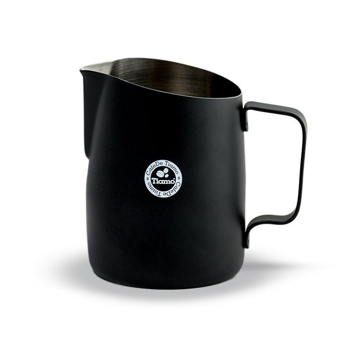 Tiamo Tapered Milk Jug 650ml - Matte Black