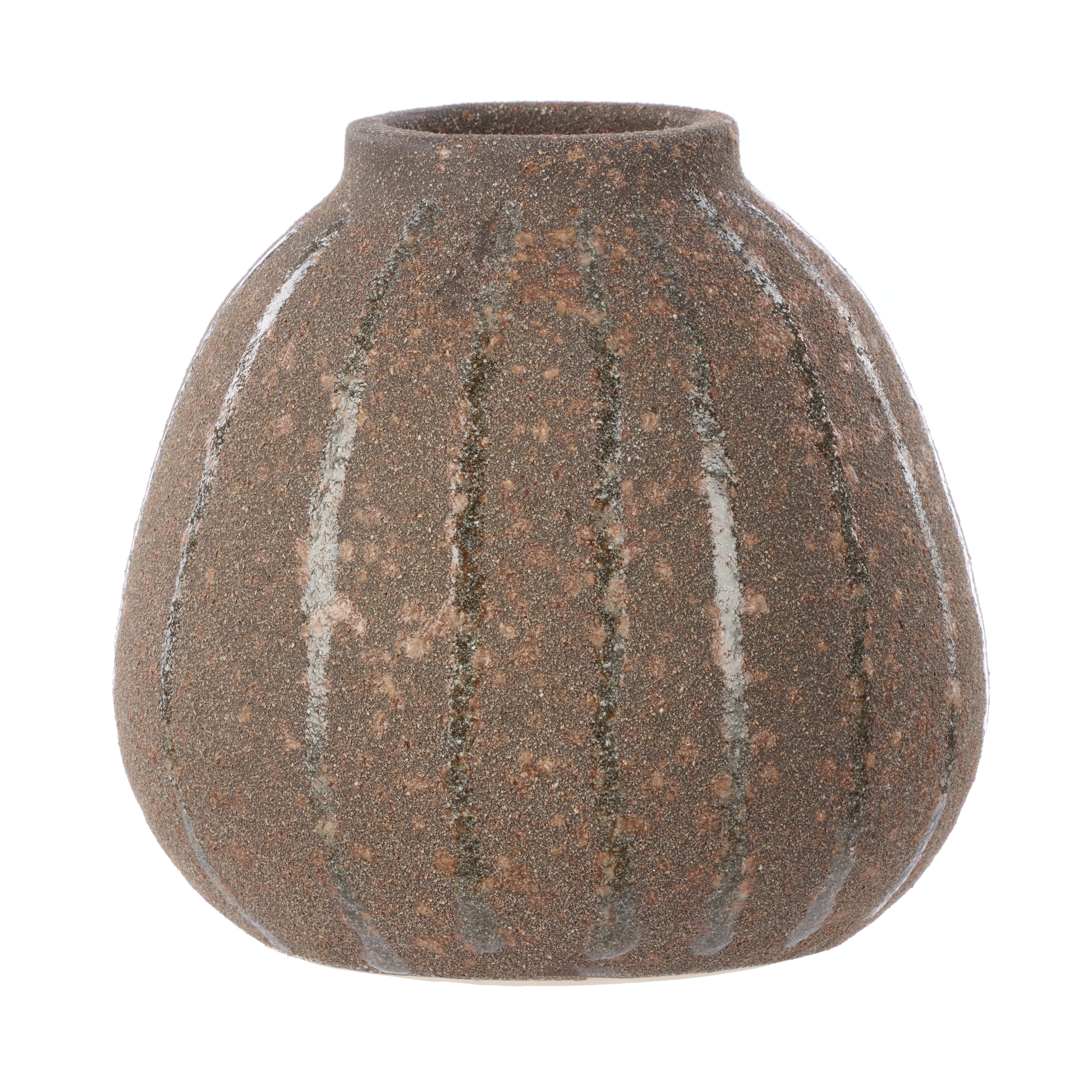 Amalfi Henry Ceramic Vase Small Dark Grey