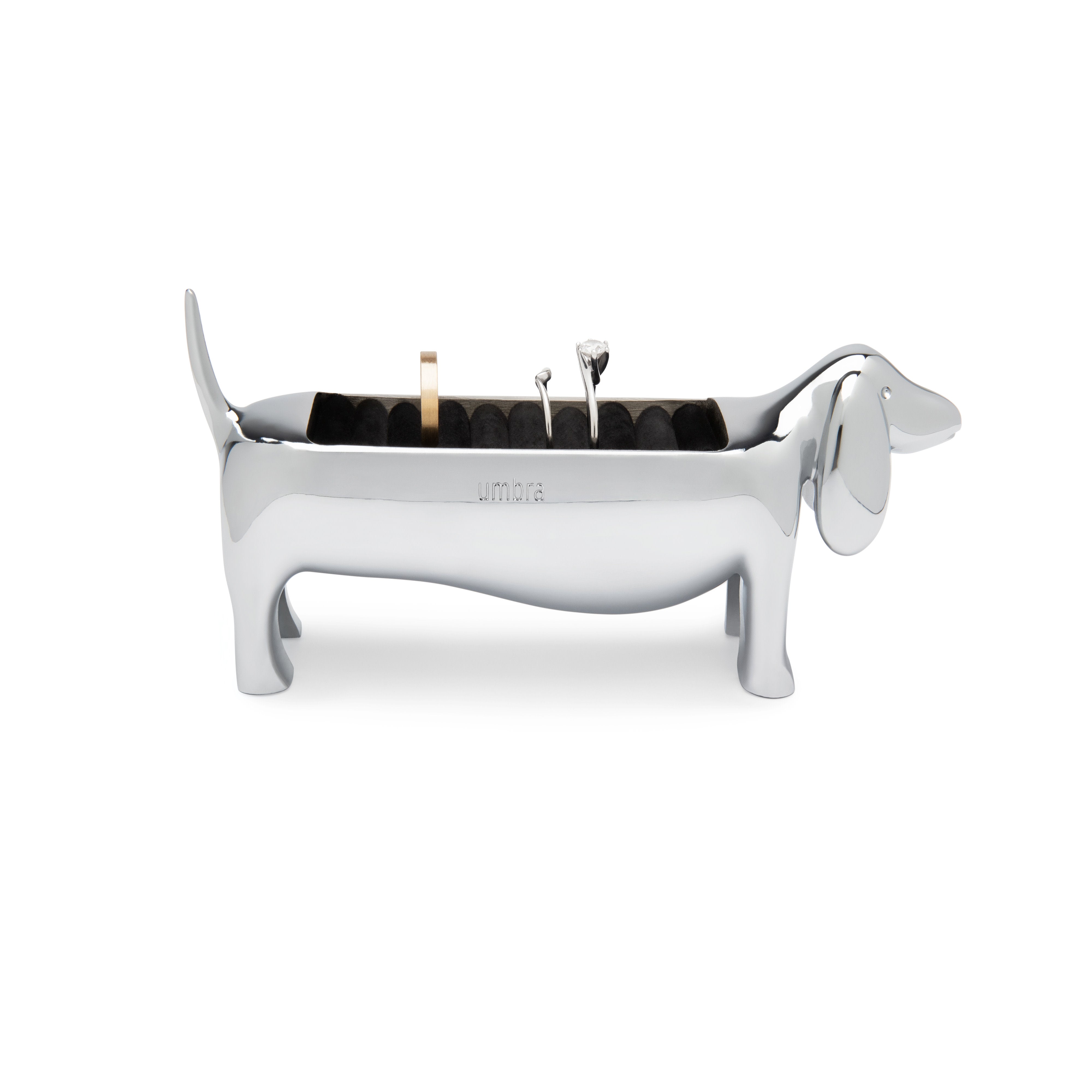 Umbra Dachsie Ring Holder Chrome