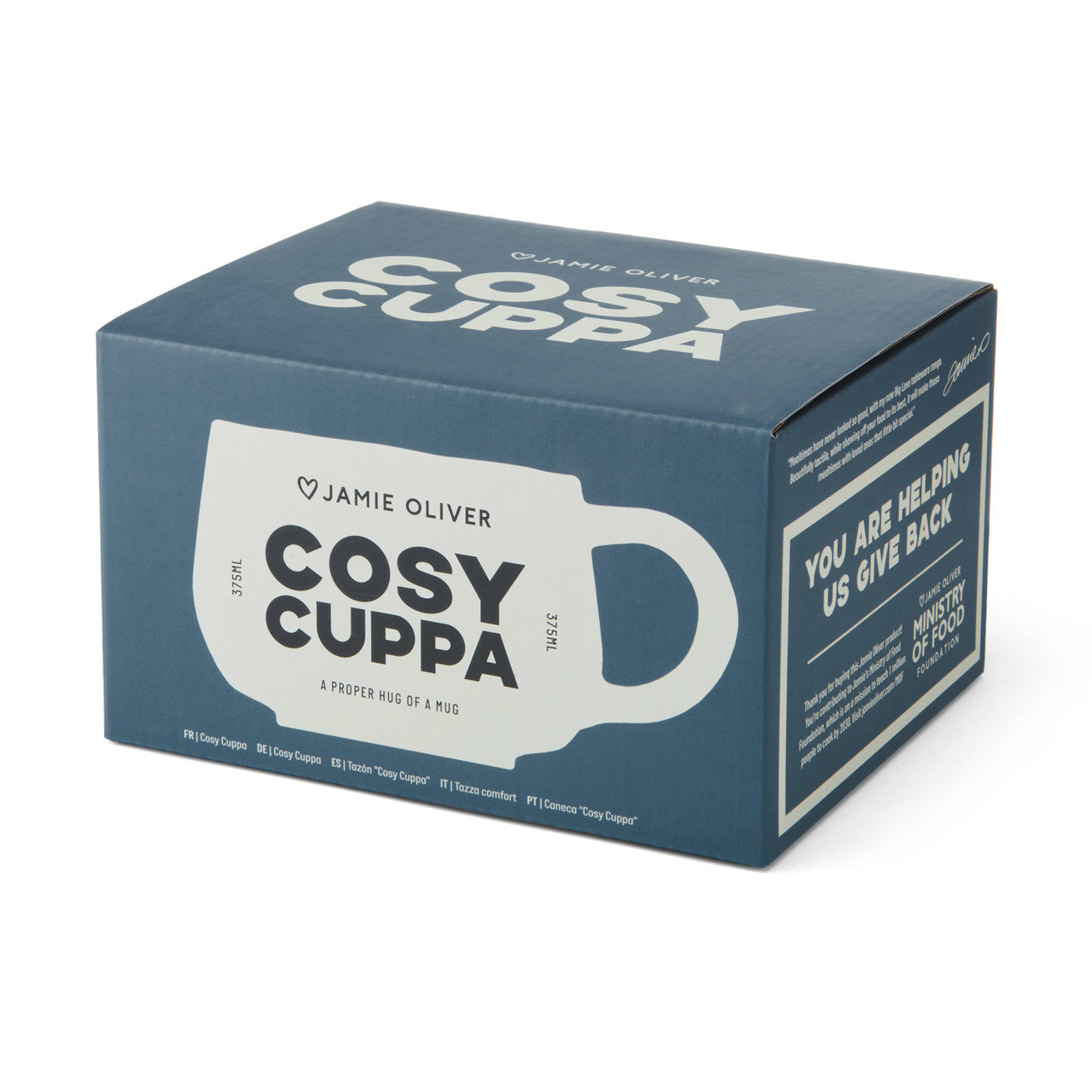 Jamie Oliver Big Love 375ml Cosy Cuppa Mug White