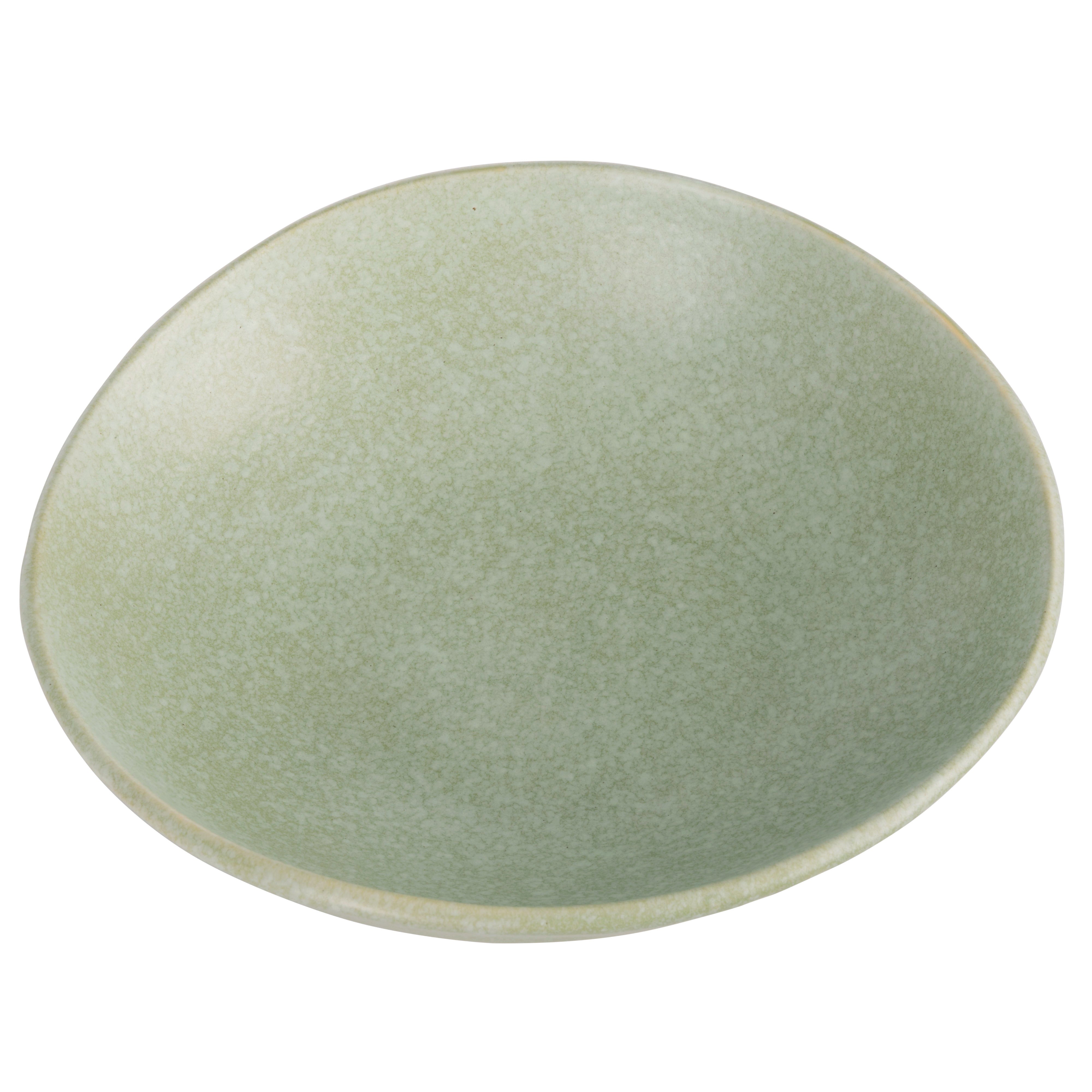 Davis & Waddell Greta Porcelain Raised Serving Plate Large Mint Green