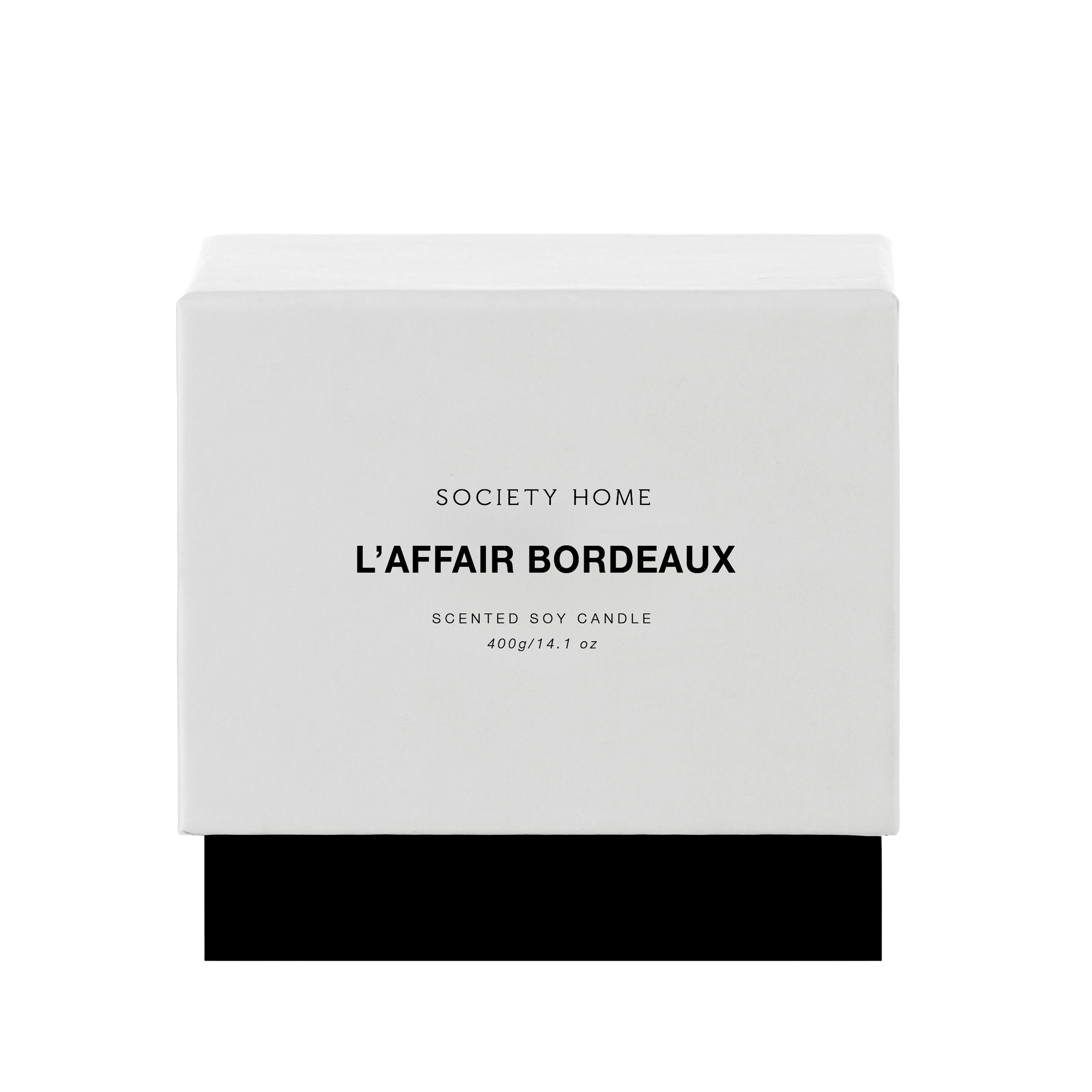 Society Home L'Affair Bordeaux Scented Soy Candle 400g