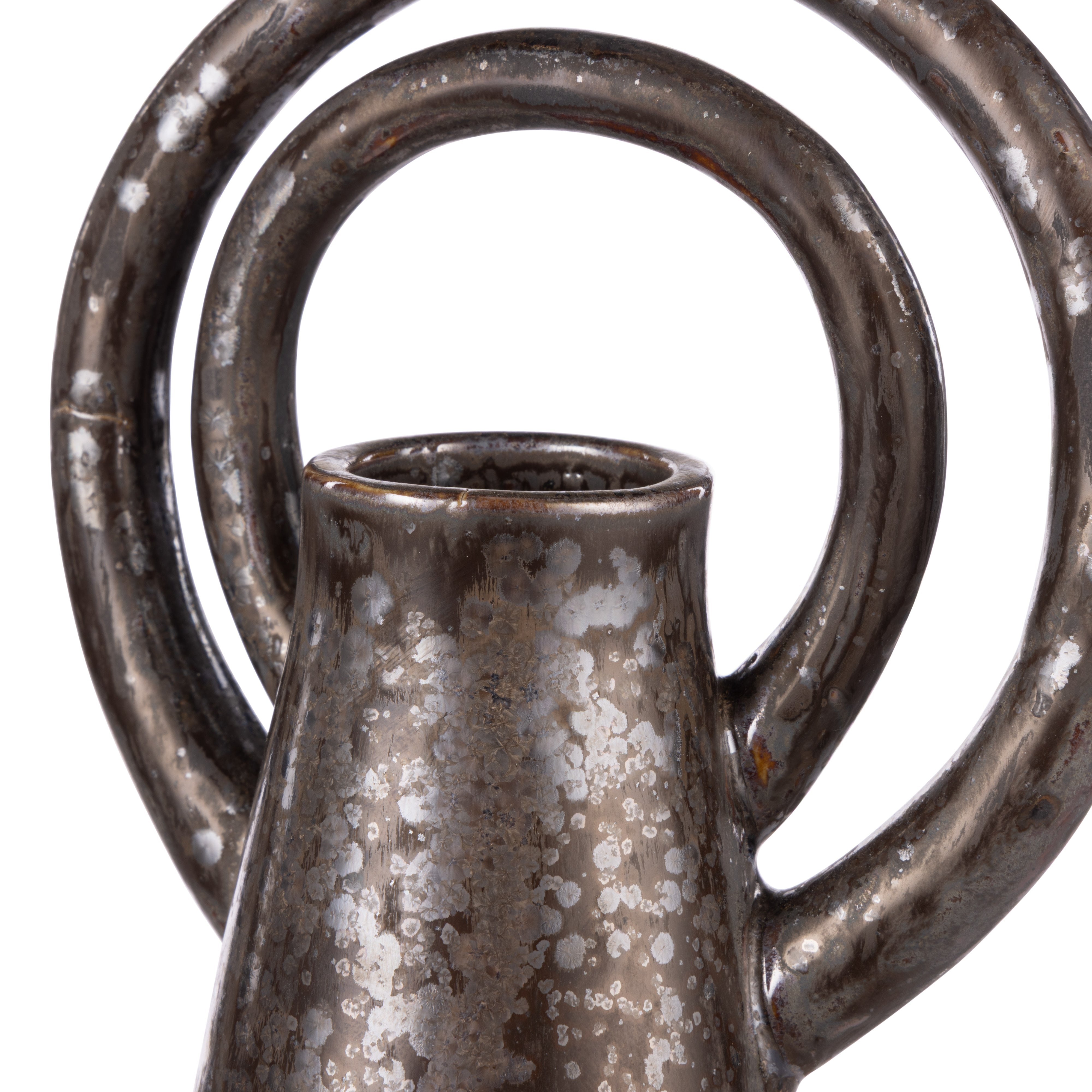 Amalfi Halo Vase Large Reactive Black
