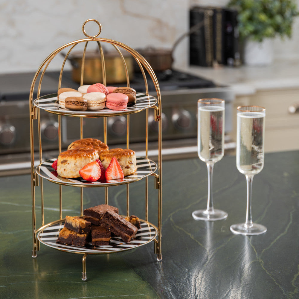 Artesà Three Tier Bird Cage Serving Stand