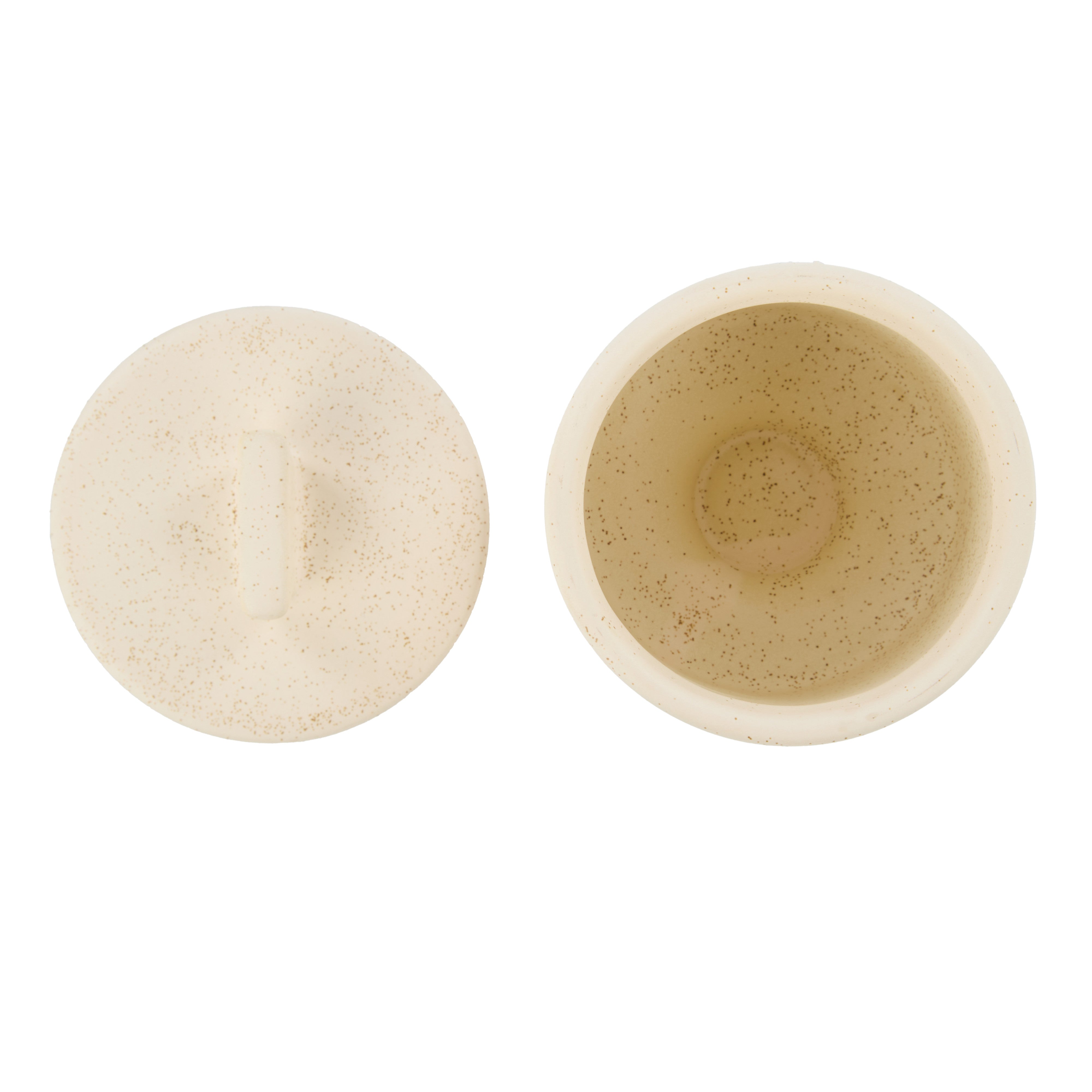 Amalfi Tuva Stoneware Canister Cream