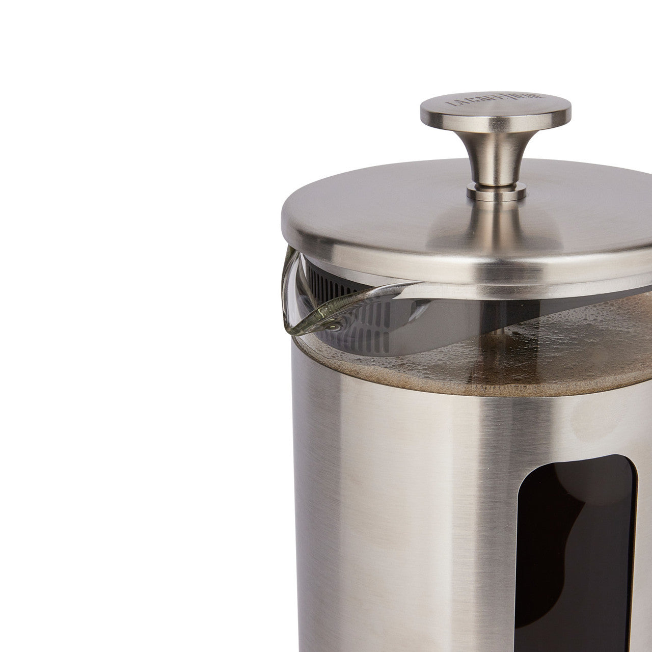 La Cafetière Pisa Brushed Stainless Steel Cafetière 8 Cup / 1L