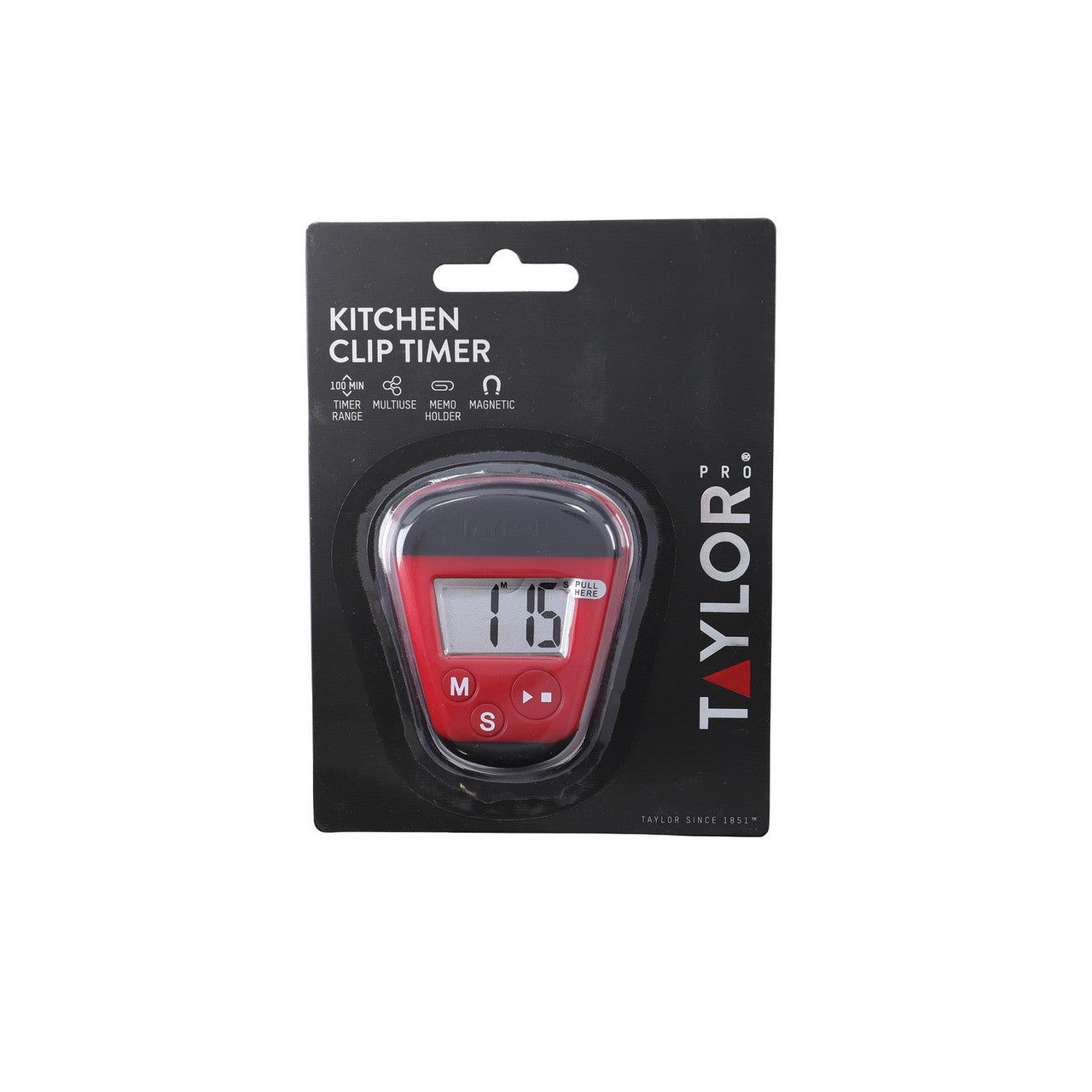 Taylor Pro Clip Digital Kitchen Timer 100 Minute