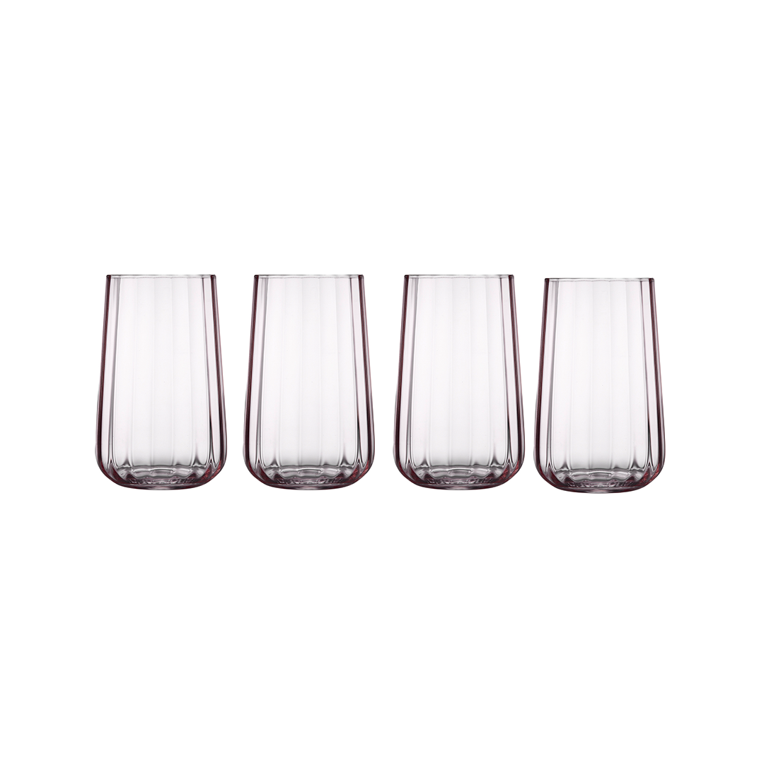 Tempa Esme Blush 4pk Highball Tumbler