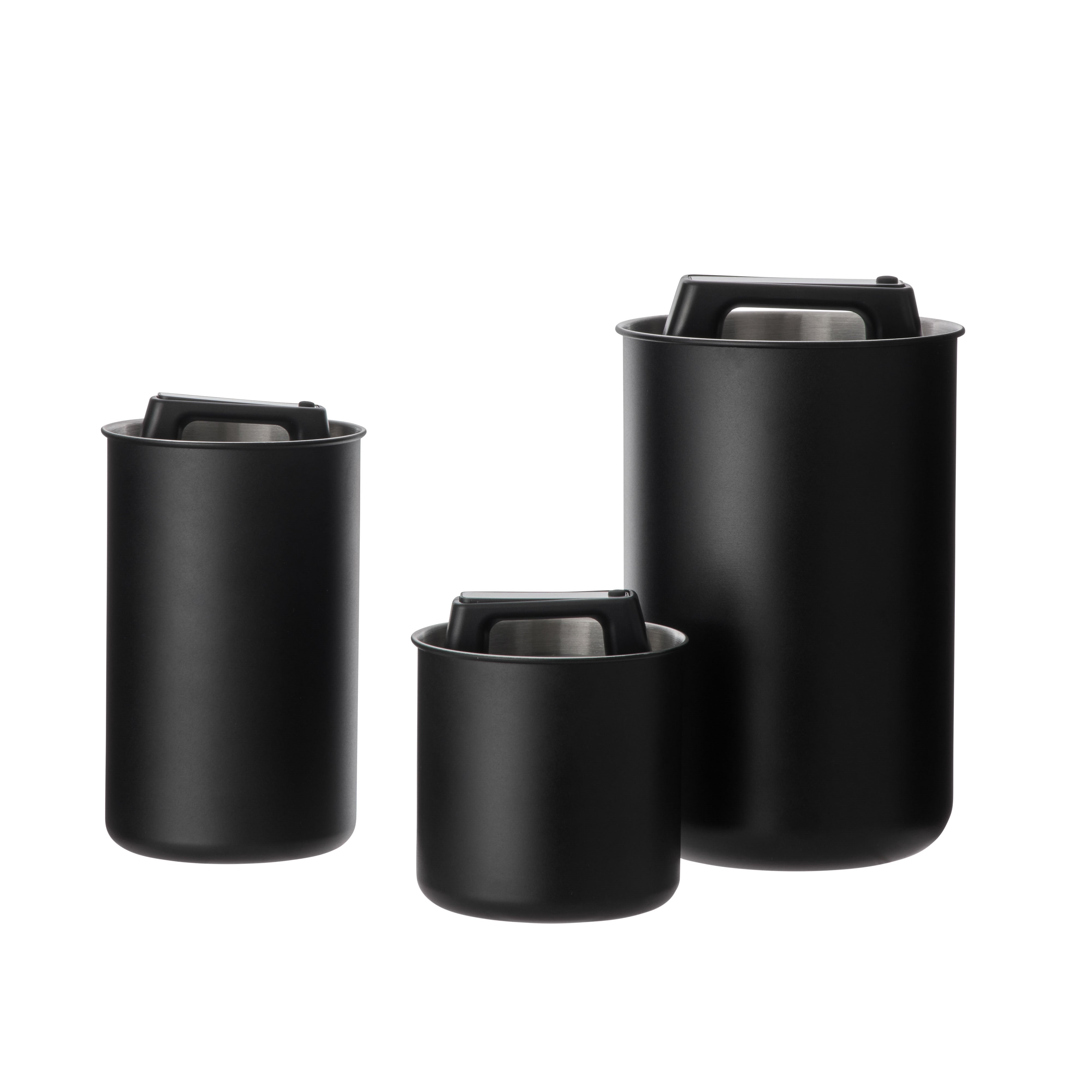 Leaf & Bean Airtight Stainless Steel Canister Medium Black