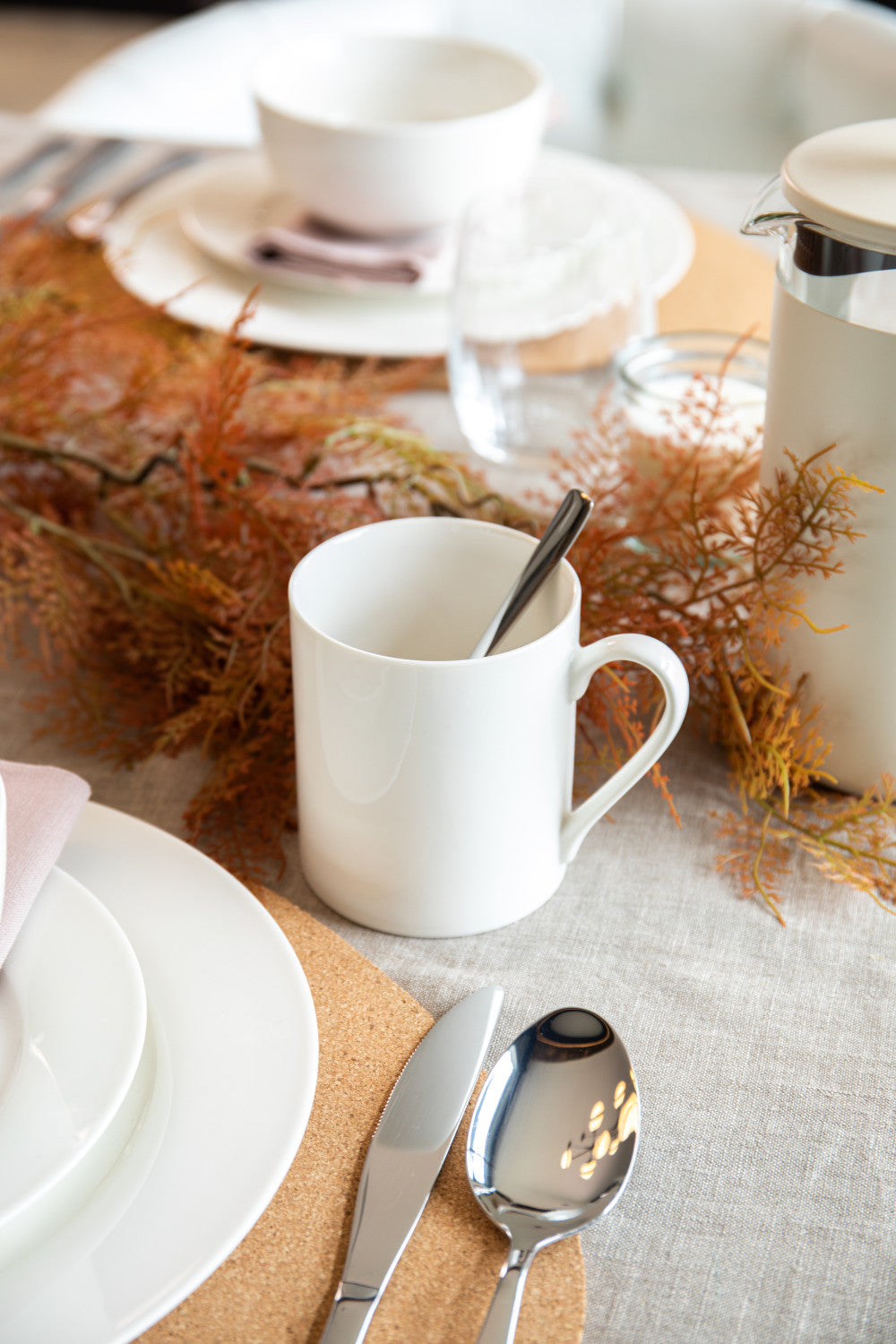 Mikasa Egret Fine China Mug Set 4 Piece 380ml (White)