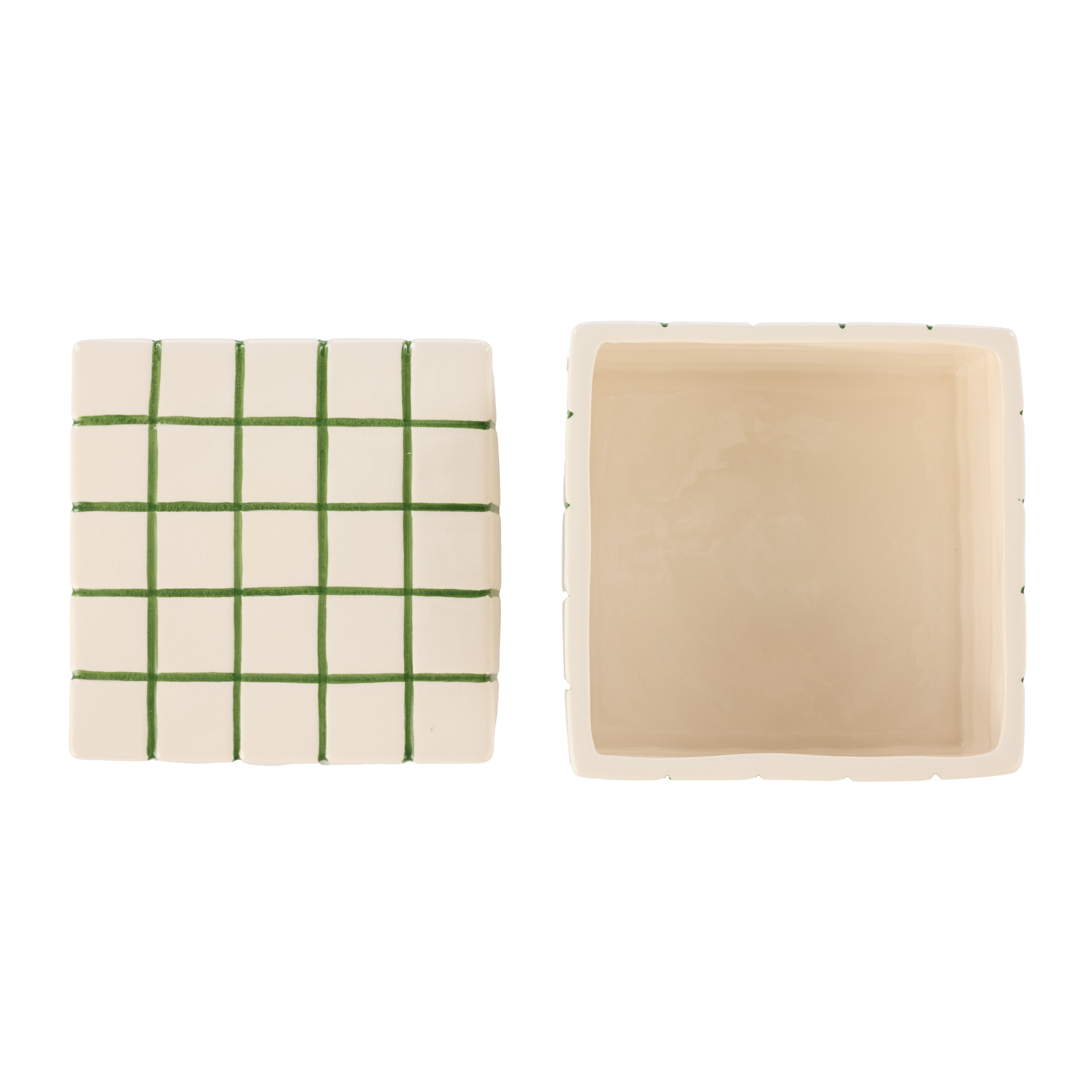 Emporium Lulu Collection Check Box Green