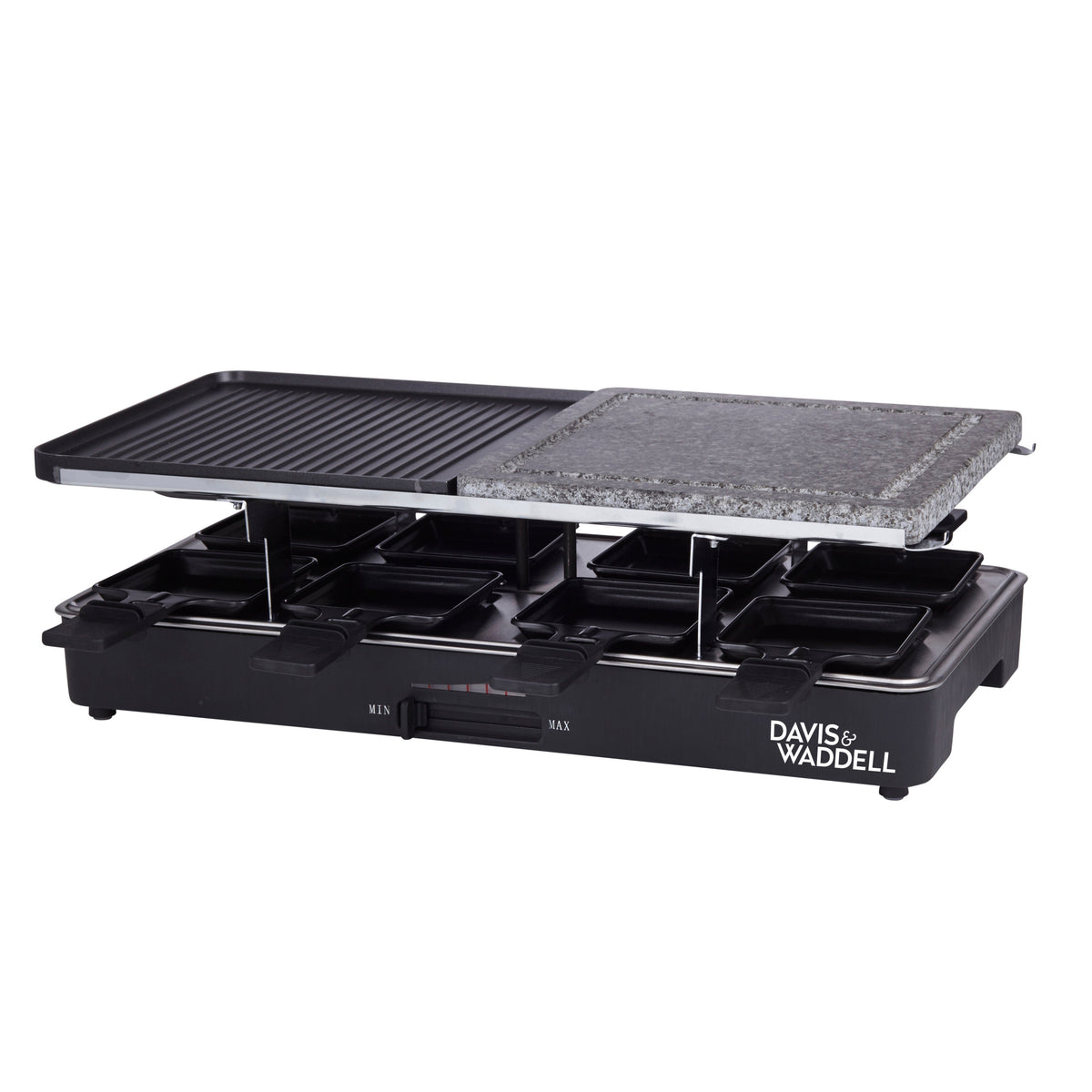 Davis & Waddell 8 Person Electric Party Grill Black