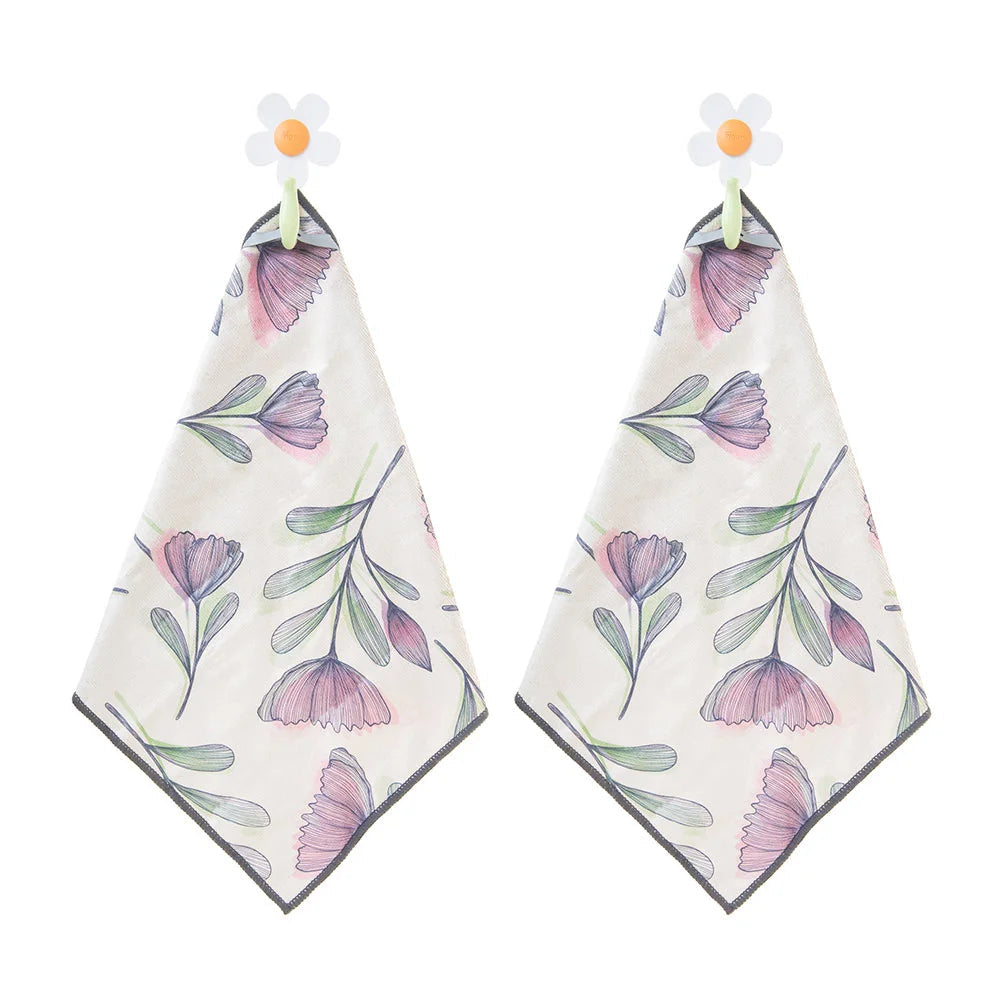 Florganic Hook with Suction & Microfibre Cloth 2pc