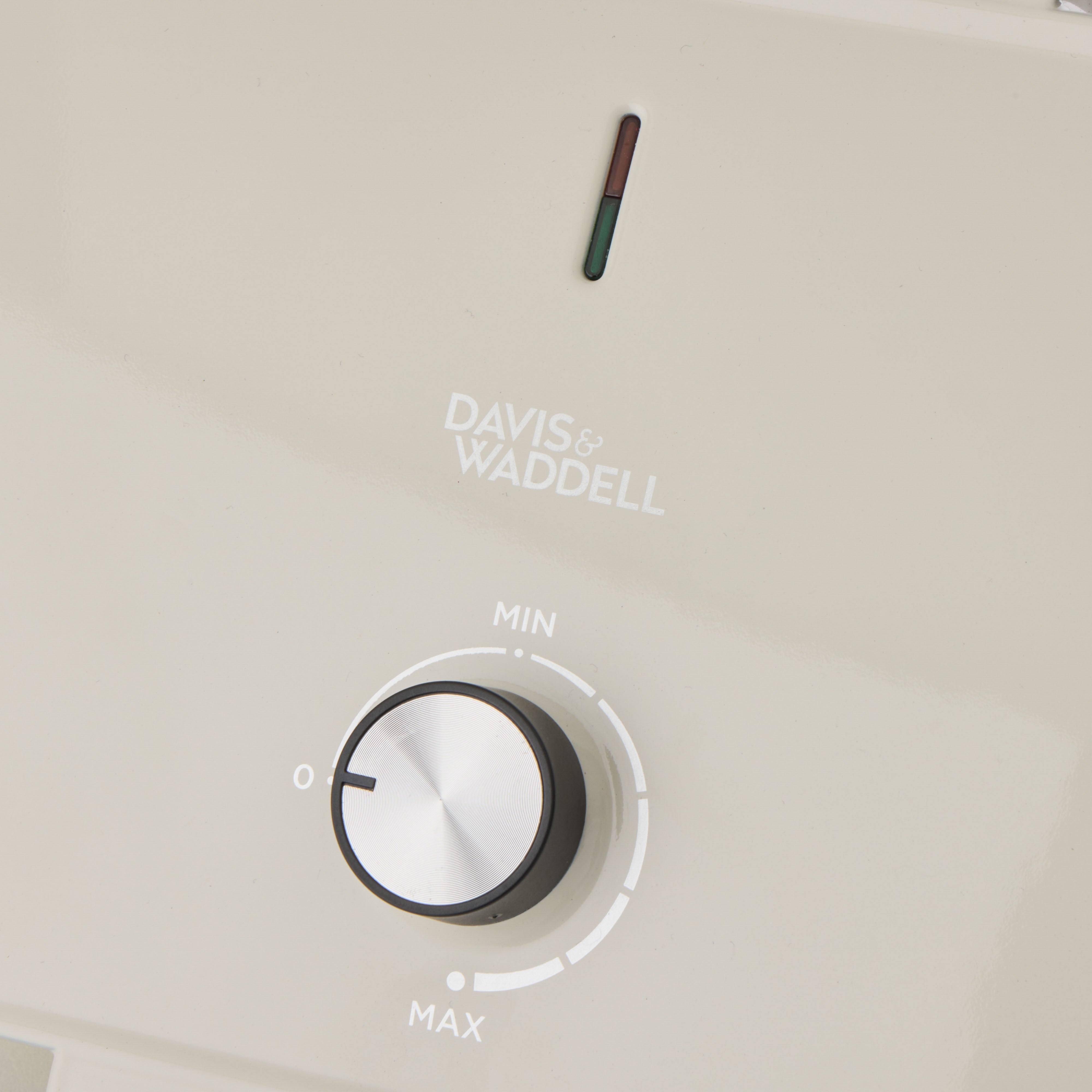 Davis & Waddell Electric Double Belgian Waffle Maker Cream