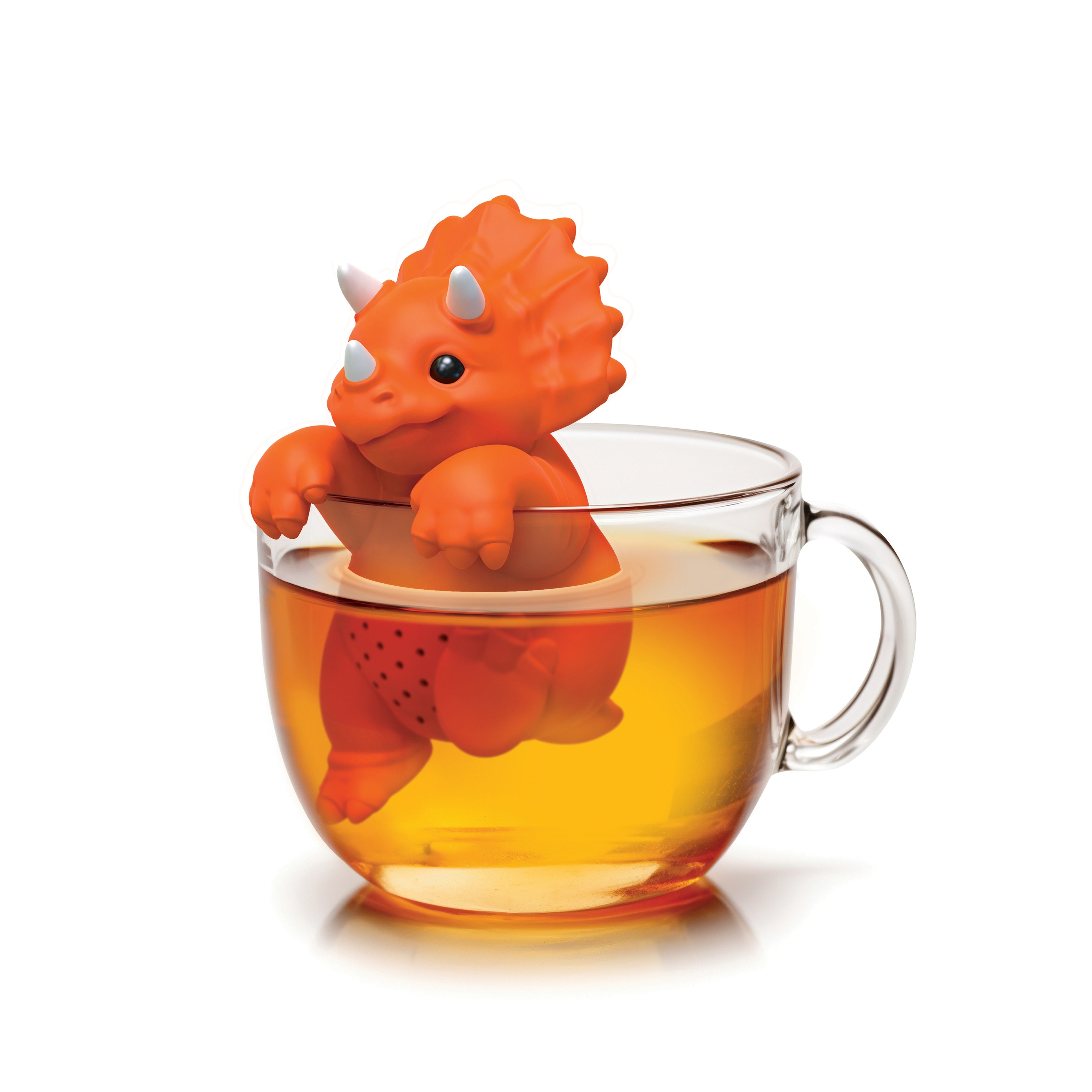 Fred Teaceratops Triceratops Tea Infuser Orange