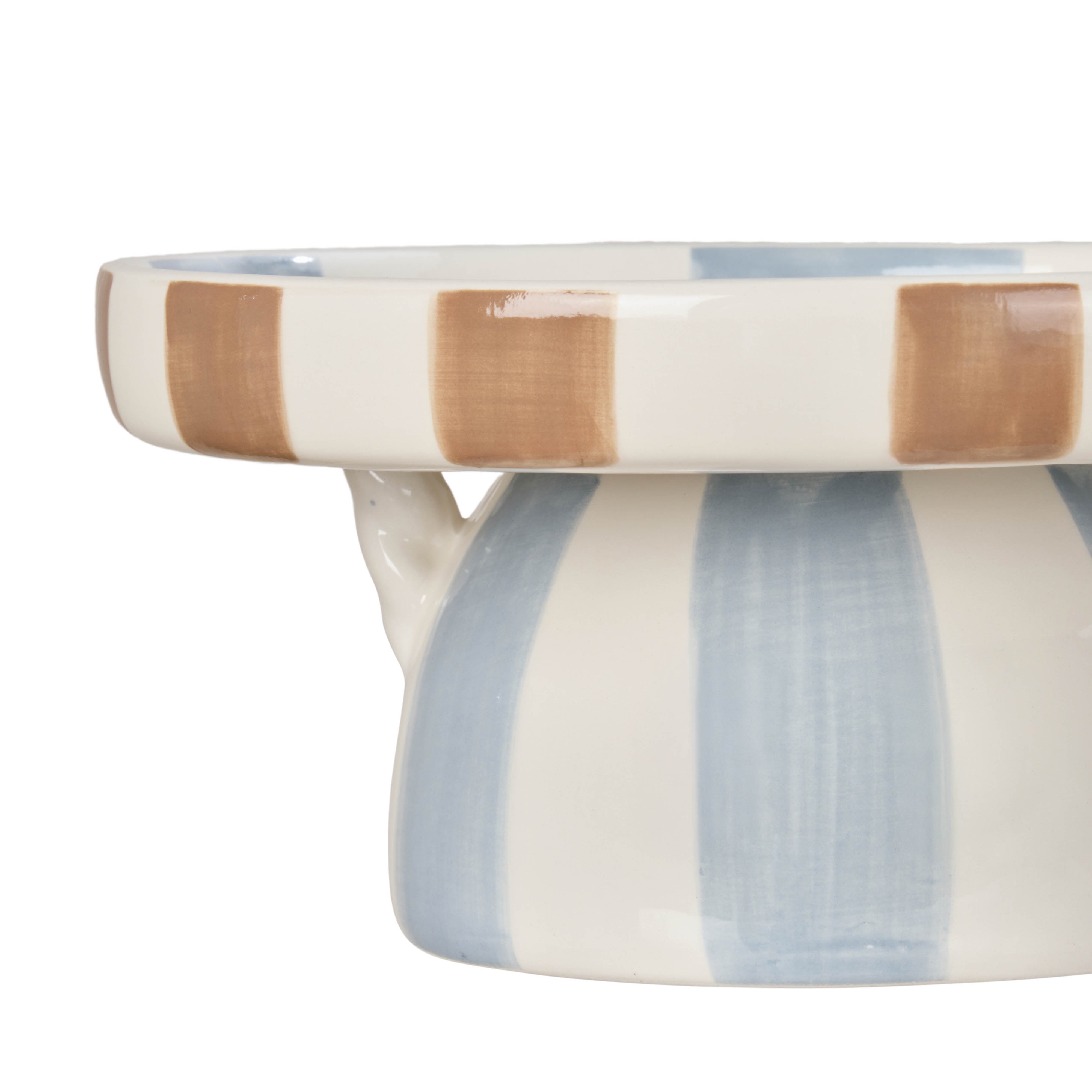 Emporium Coco Stripe Dish Multi-Coloured