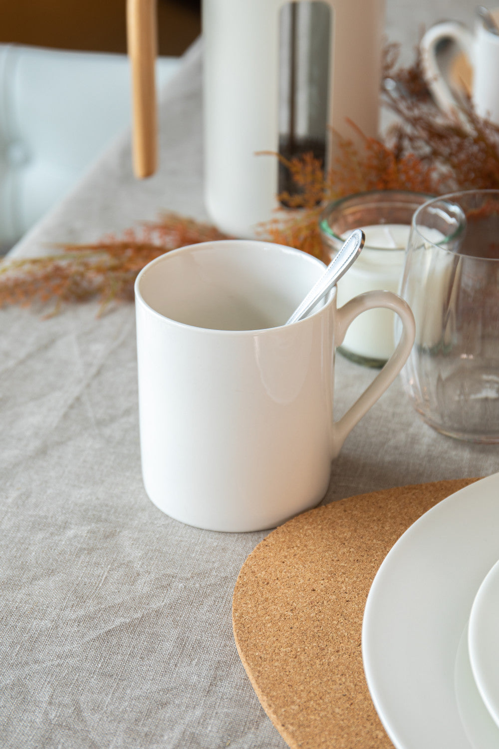 Mikasa Egret Fine China Mug Set 4 Piece 380ml (White)